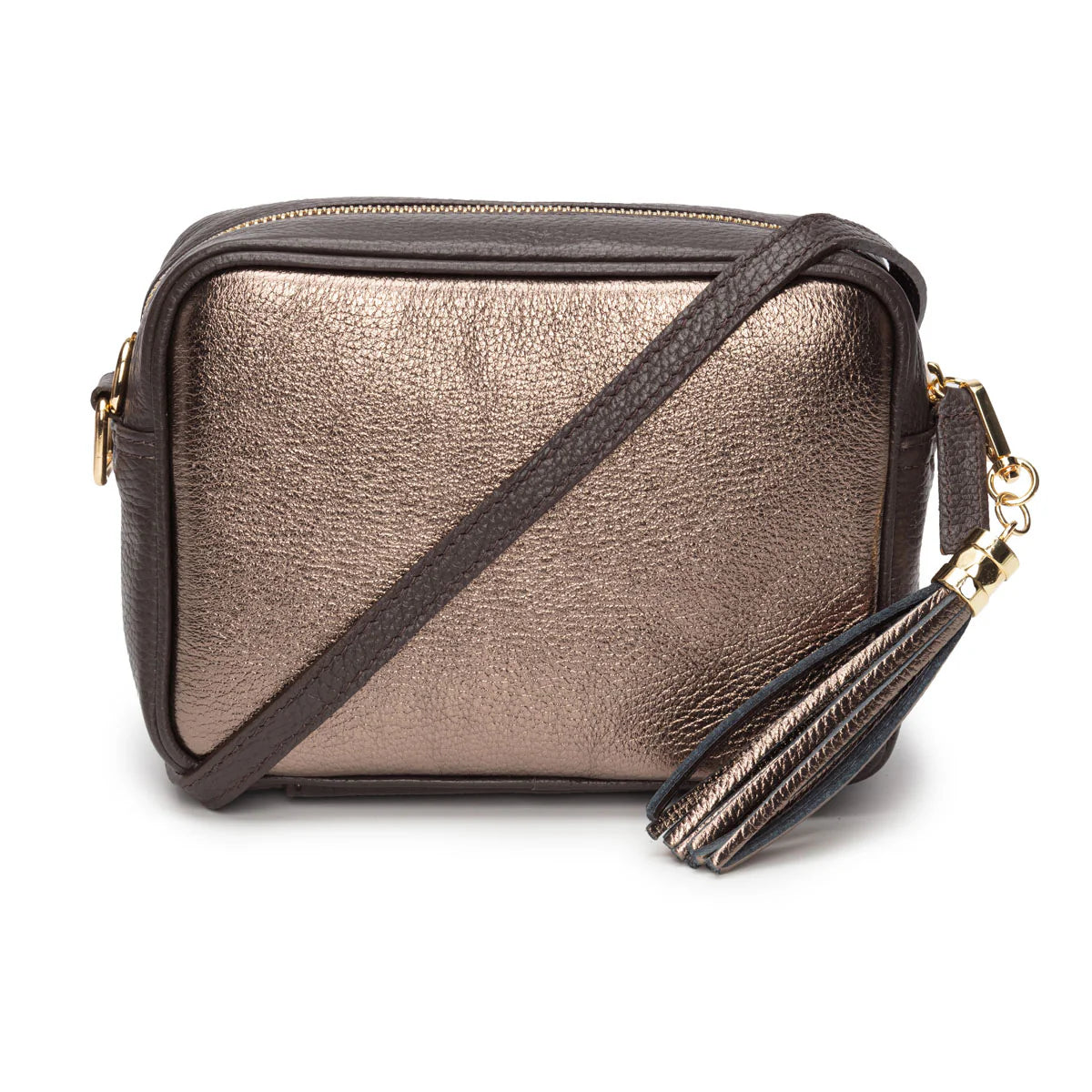 Elie Beaumont Crossbody Metallic Blend Bronze