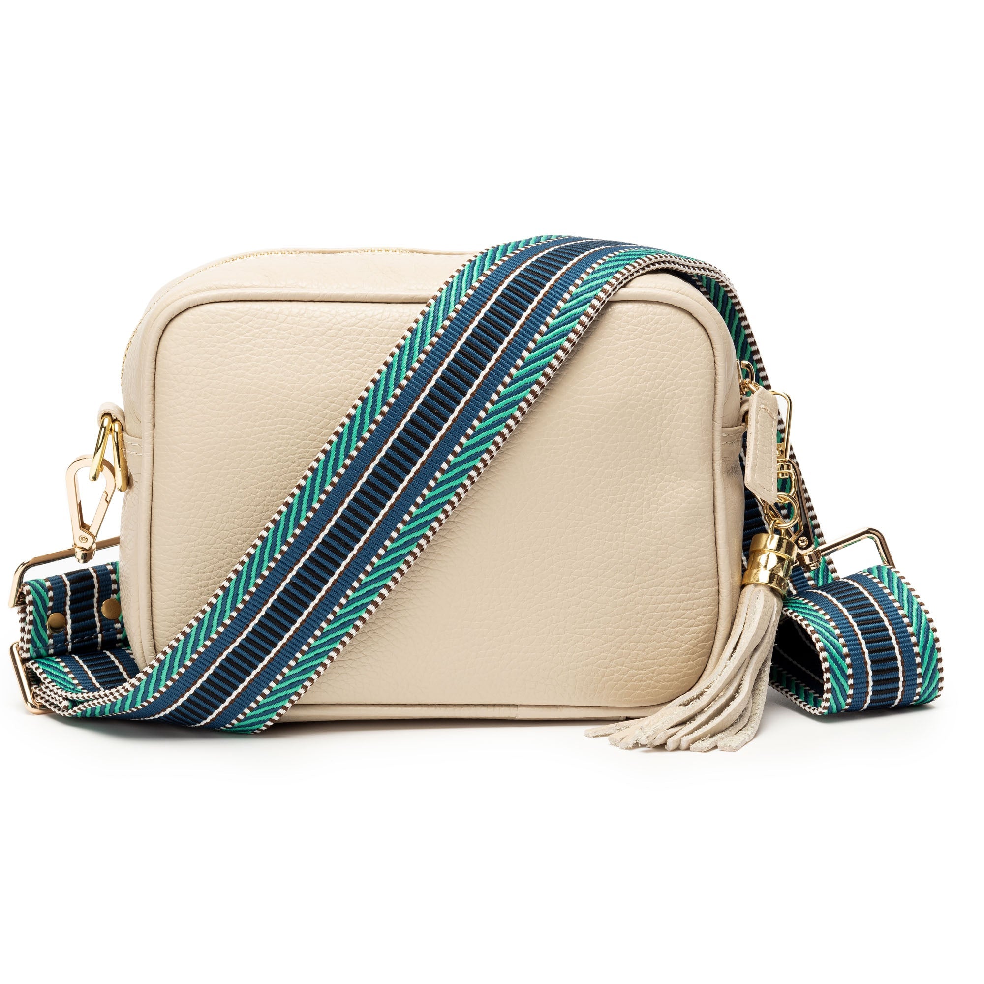 Elie Beaumont Crossbody strap - Blue Aztec