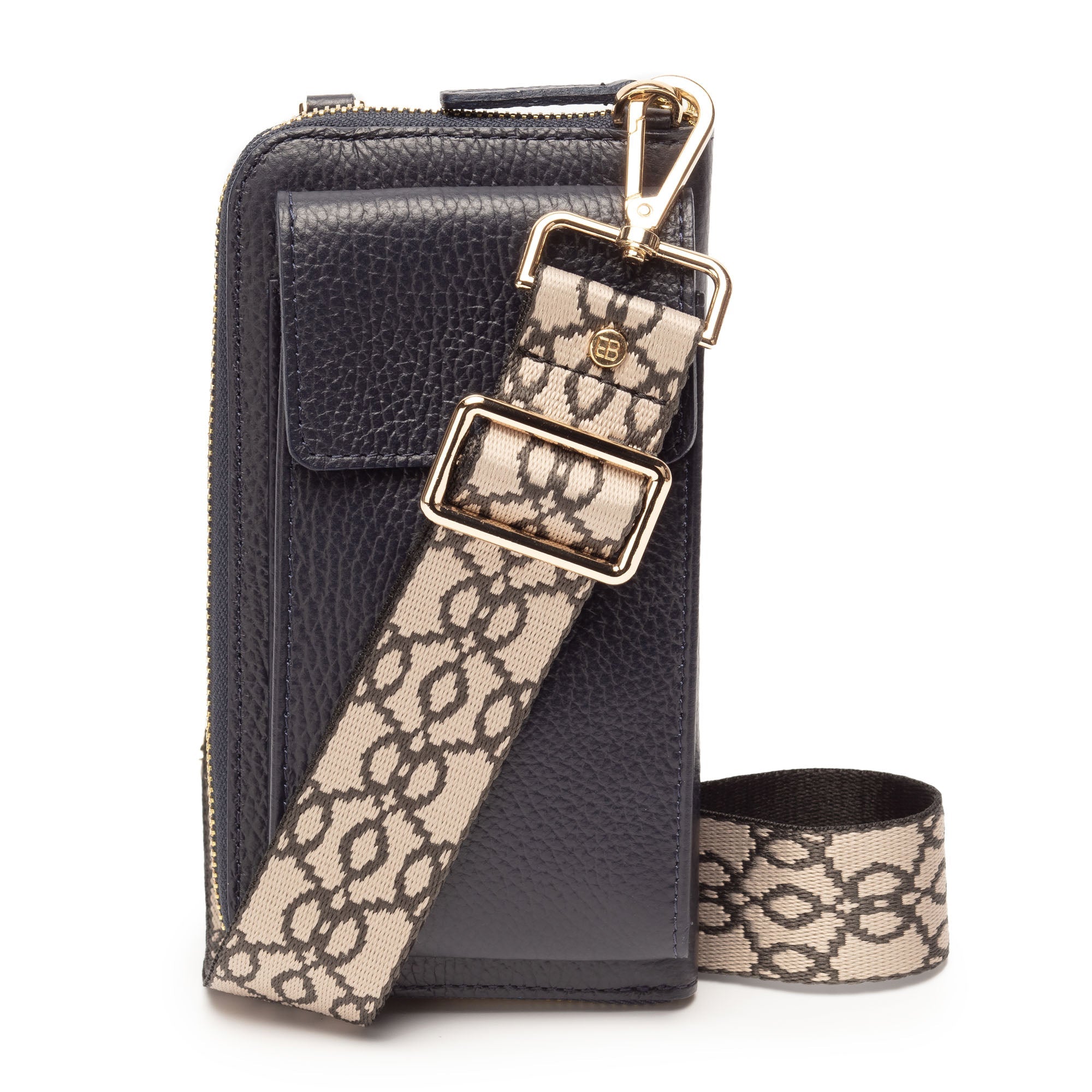 Elie Beaumont Phonebag Navy (Baroque strap)