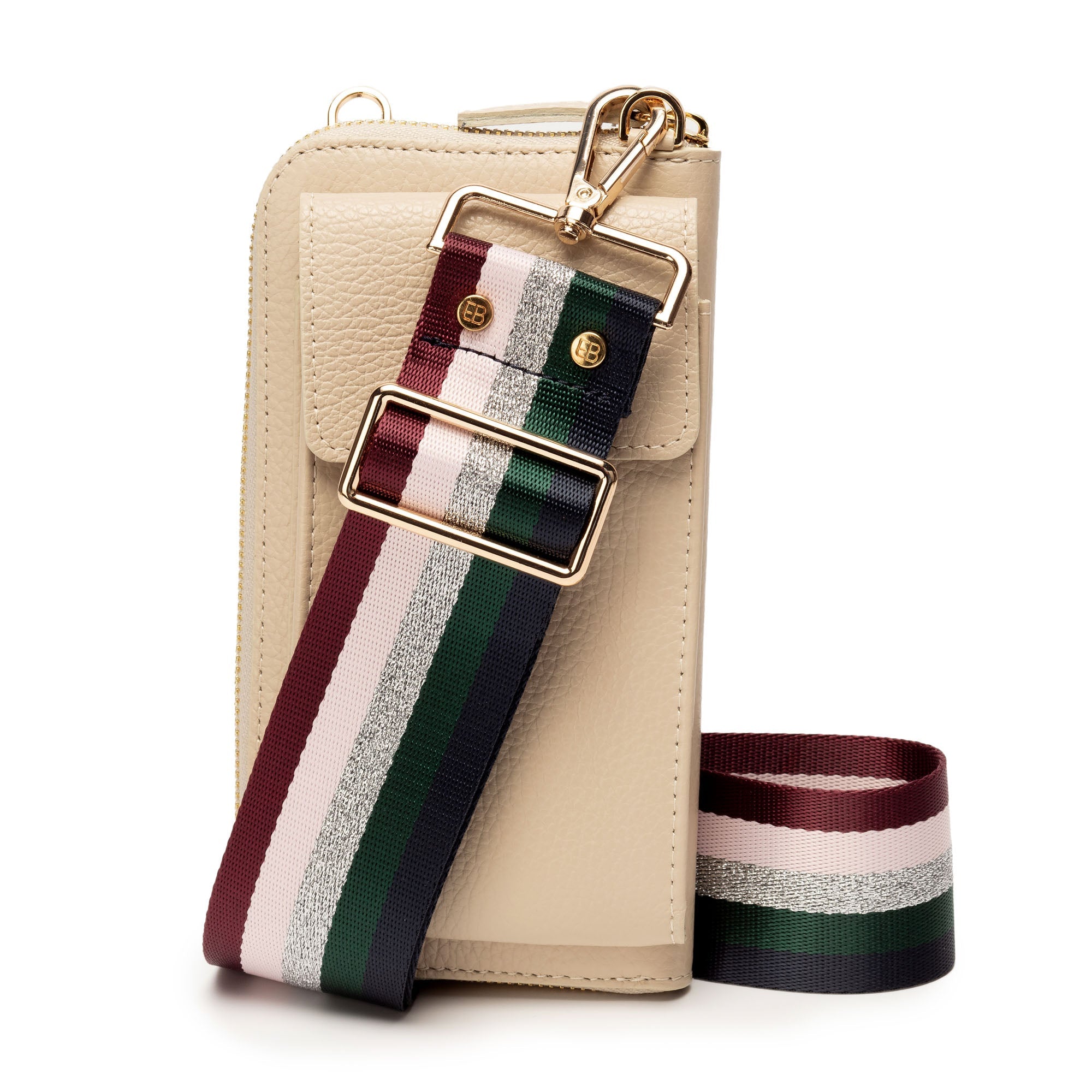 Elie Beaumont Phonebag Stone (Colour Strip strap)