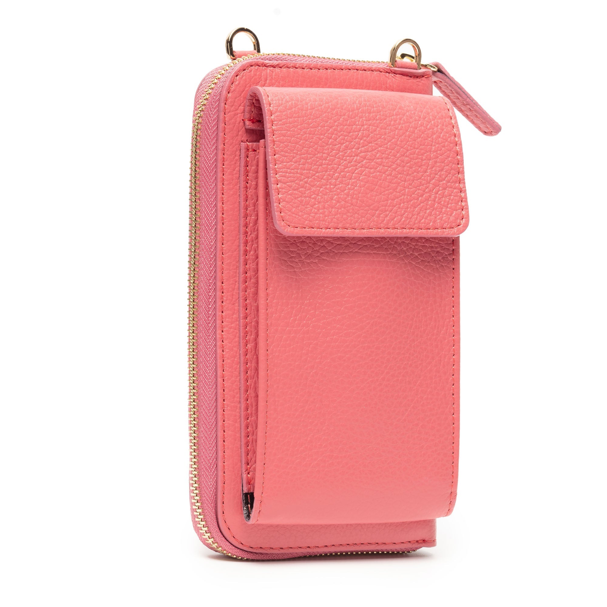 Elie Beaumont Phonebag Strawberry (Silver Chevron strap)