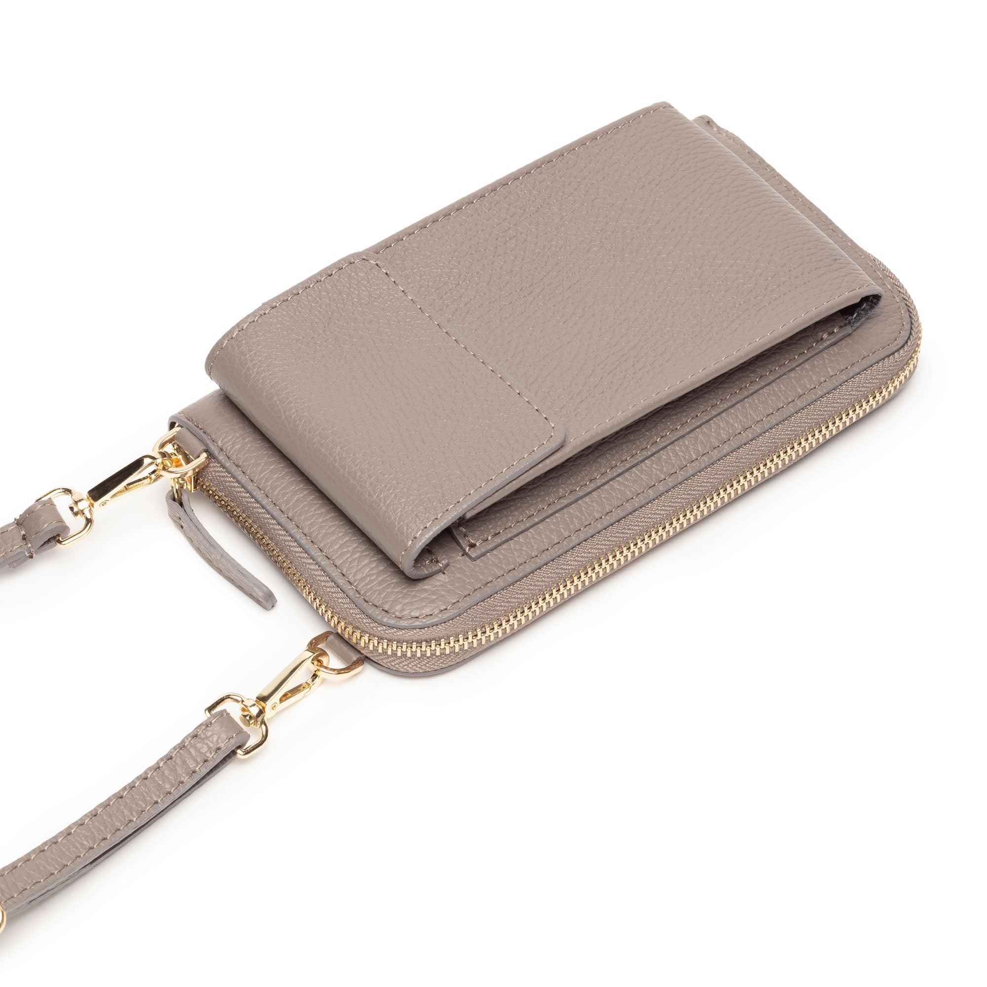 Elie Beaumont Phonebag Grey (Orange/Black strap)