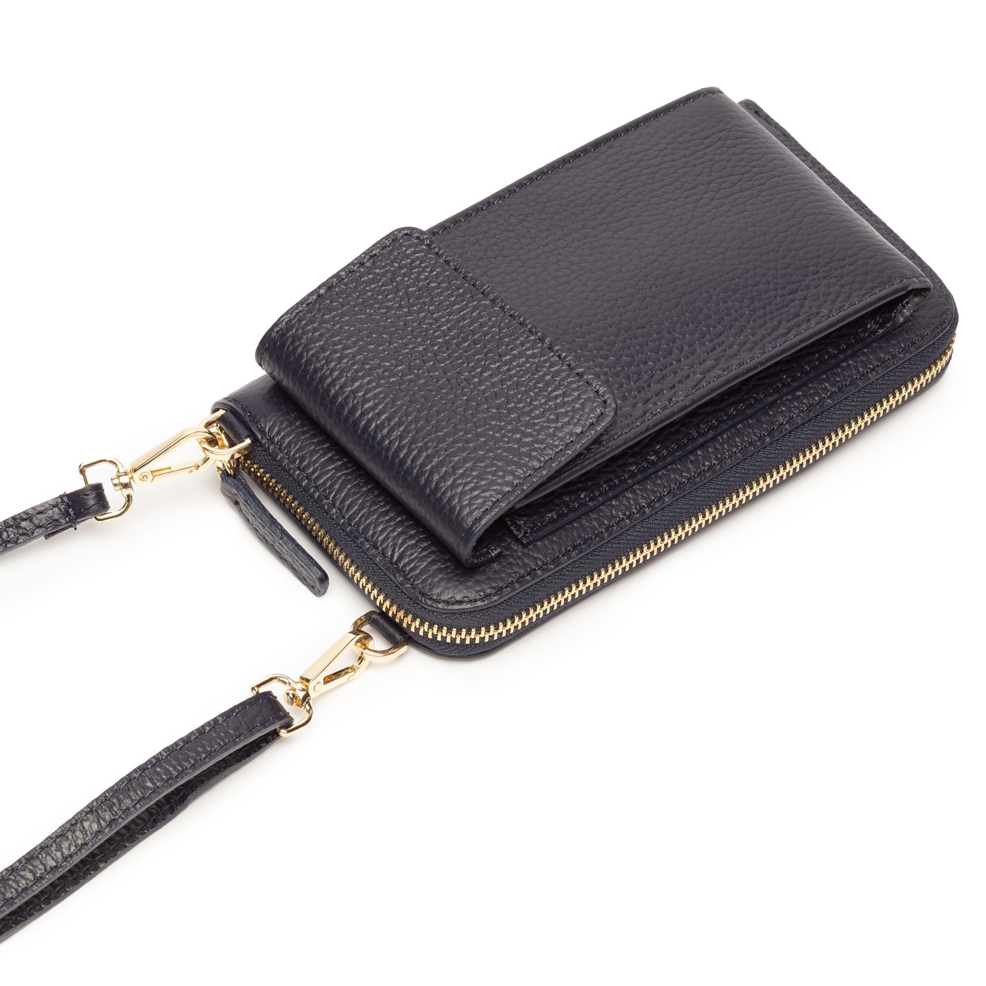 Elie Beaumont Phonebag Navy (Navy copper strap)