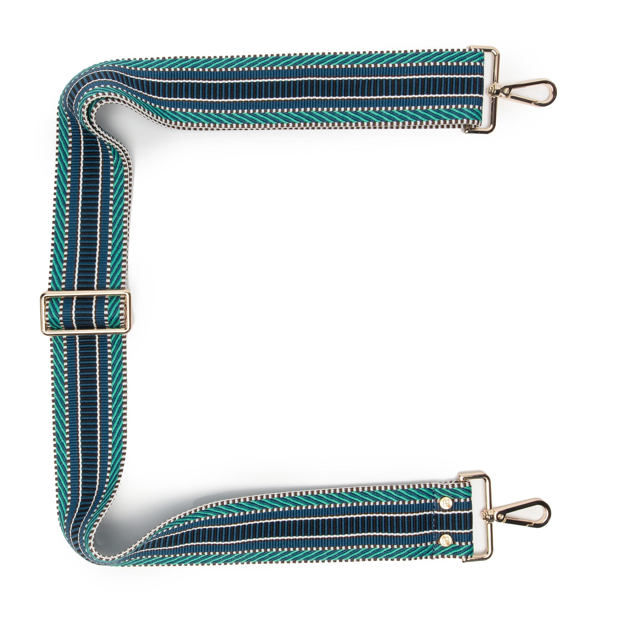 Elie Beaumont Crossbody strap - Blue Aztec