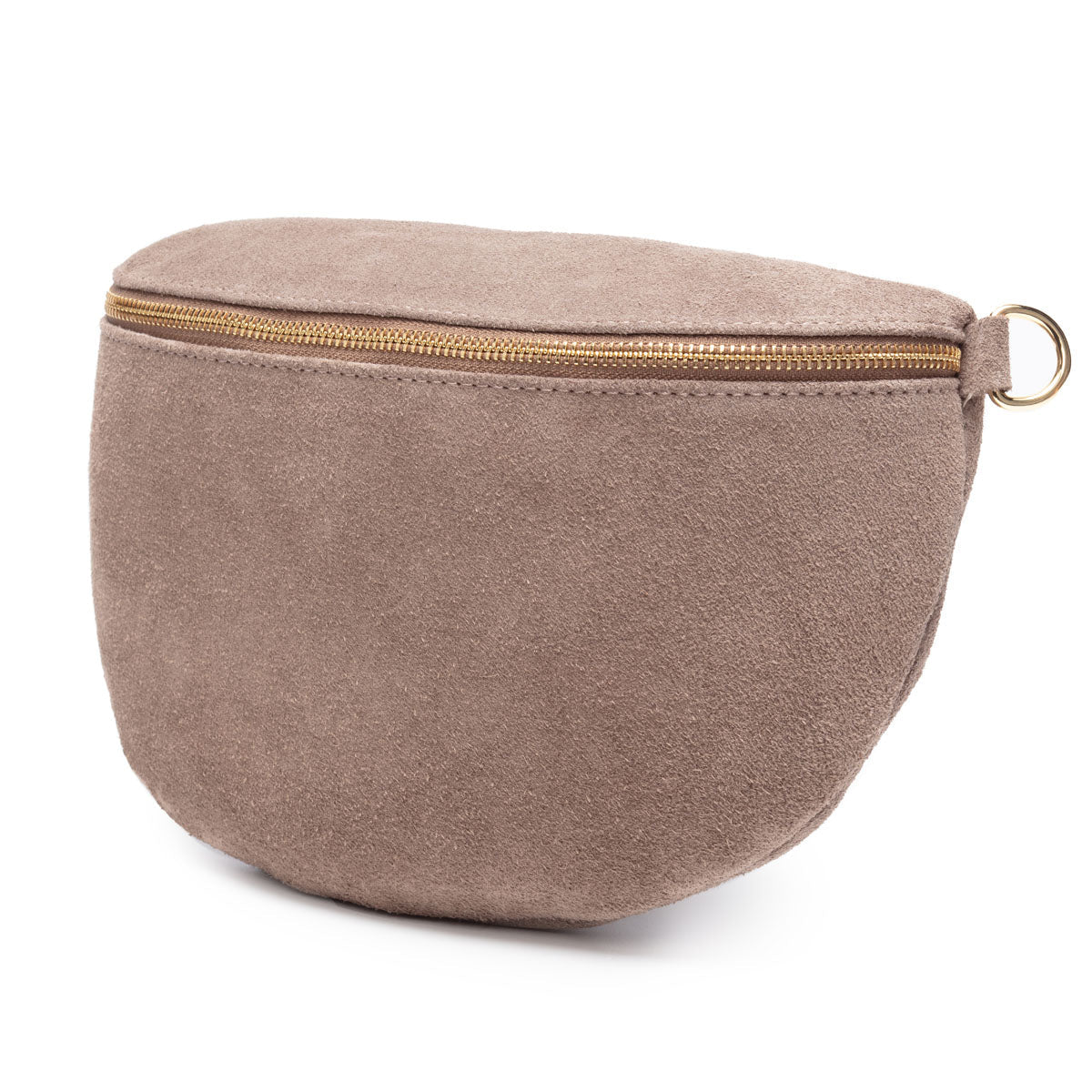 Elie Beaumont Suede Sling Bag - Taupe Large
