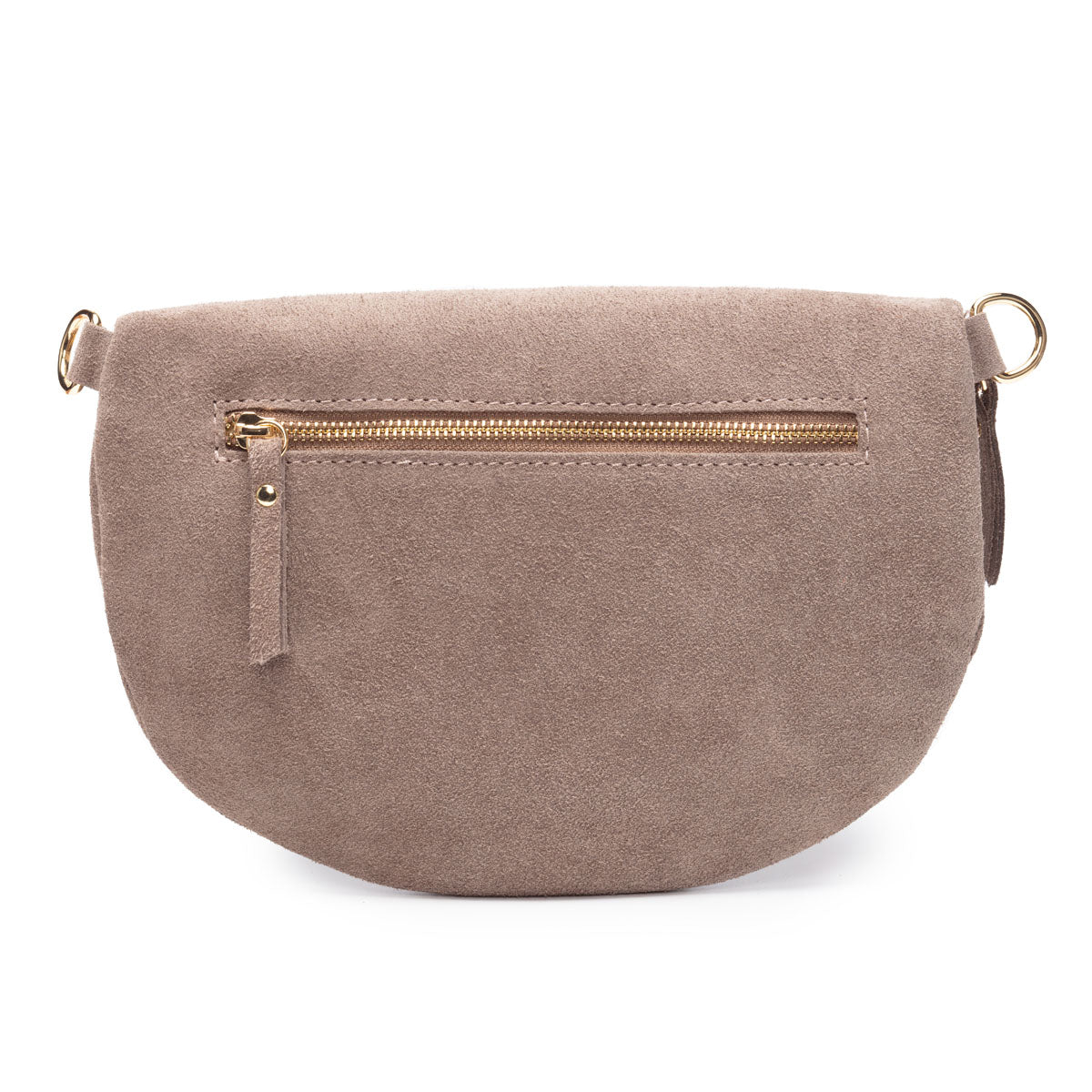 Elie Beaumont Suede Sling Bag - Taupe Large