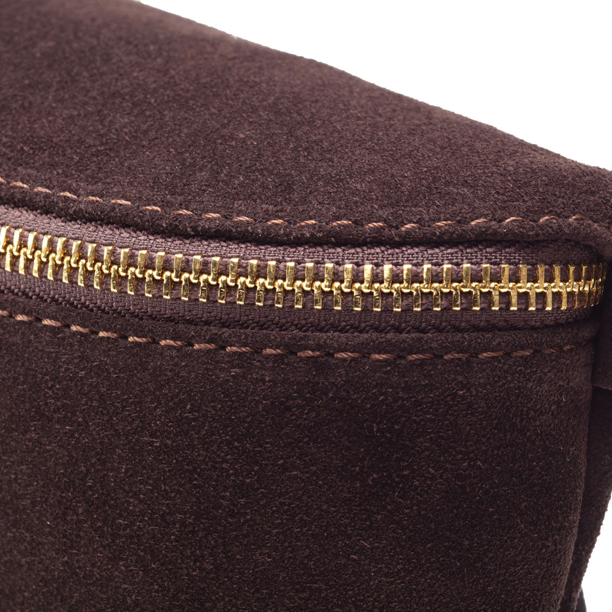 Elie Beaumont Suede Sling Bag - Chocolate Large