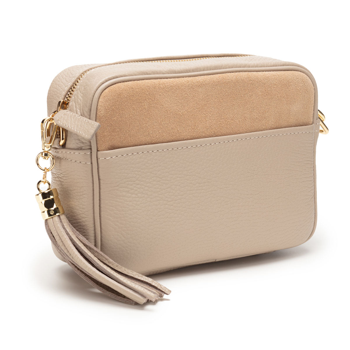 Elie Beaumont Crossbody Suede Biscuit