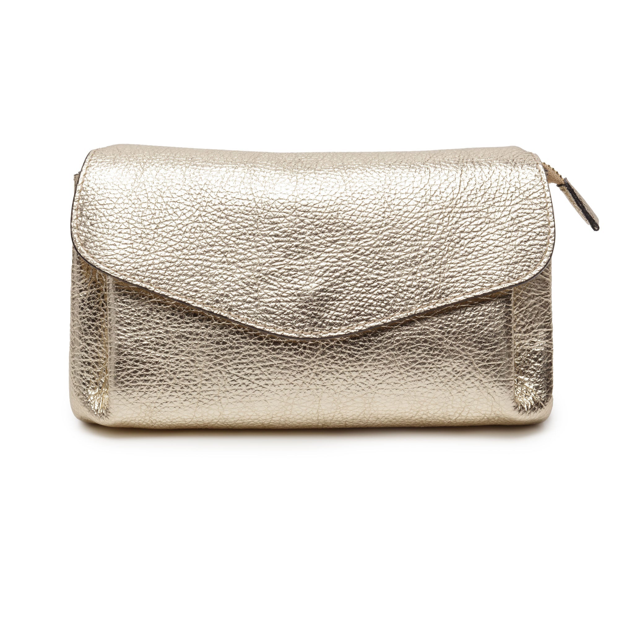 Elie Beaumont Envelope Gold (Gold Chevron Strap)