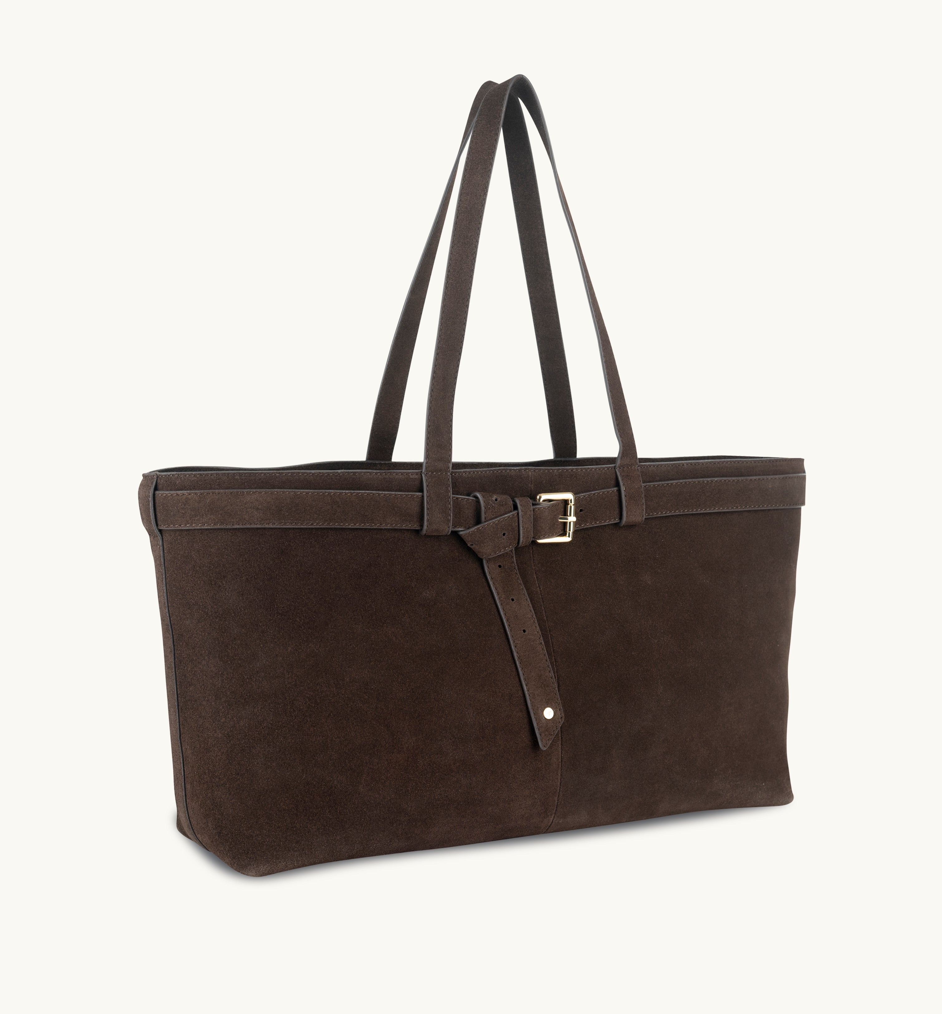 Apatchy London The Esme Chocolate Suede Bag