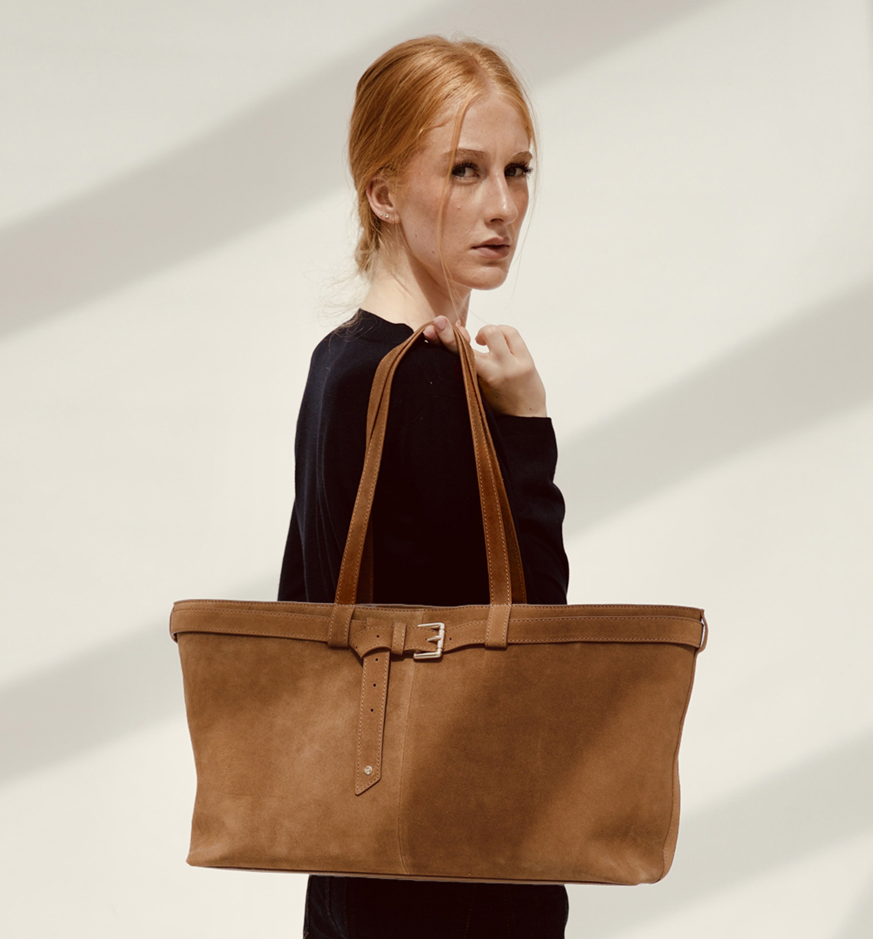 Apatchy London The Esme Tan Suede Bag