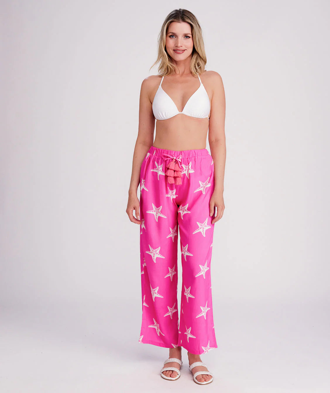 Estrella -  Starfish Print Summer Trousers