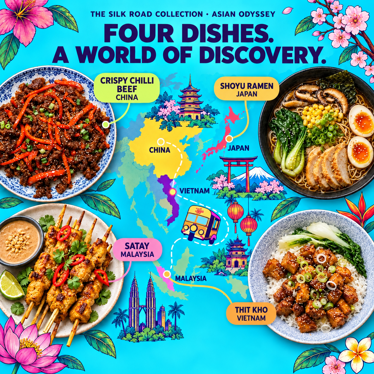 Asian Odyssey Recipe Kit Gift Set