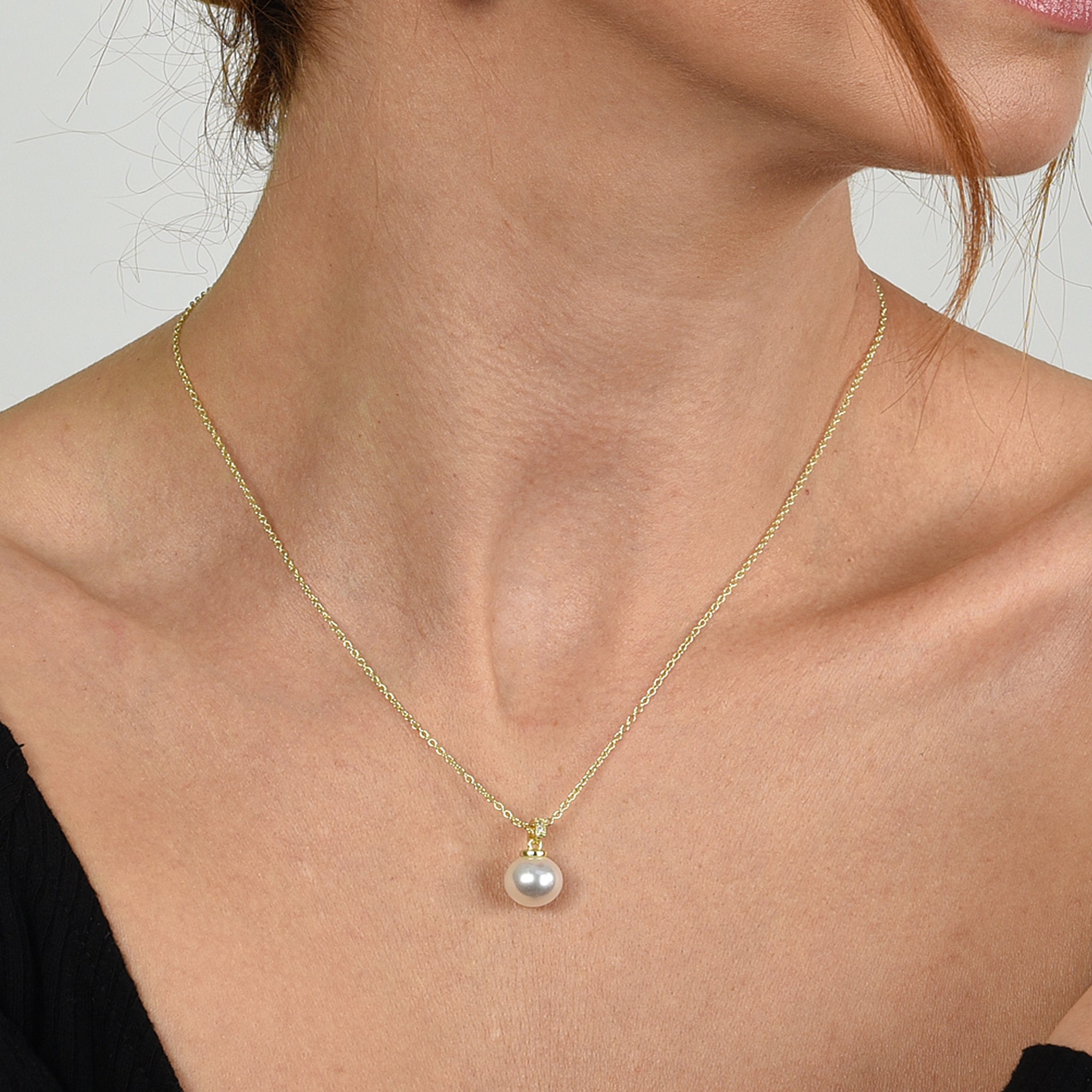 Cachet London Gina Gold Pearl Pendant