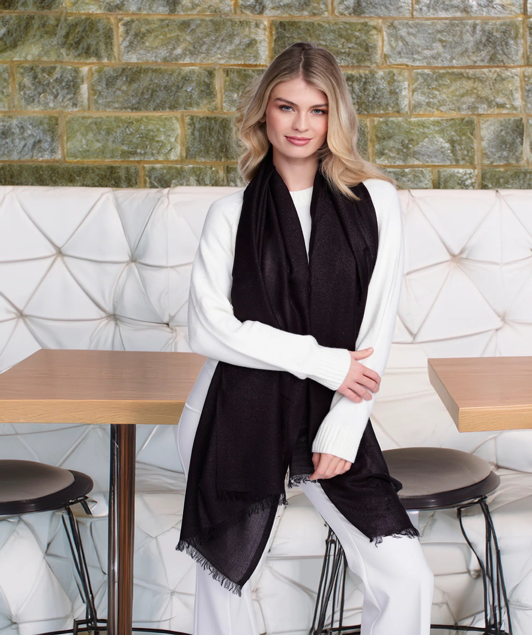 Hallie - Pearlescent Occasion Scarf