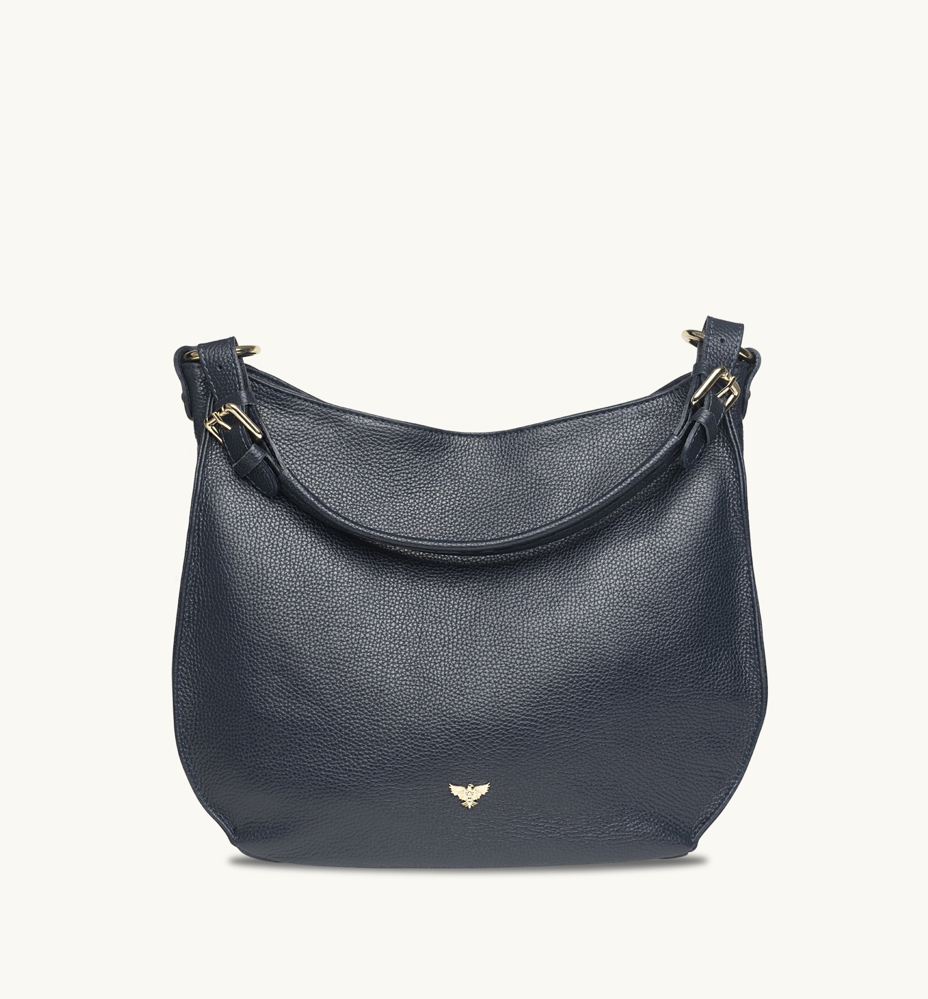 Apatchy London The Harriet Navy Leather Bag