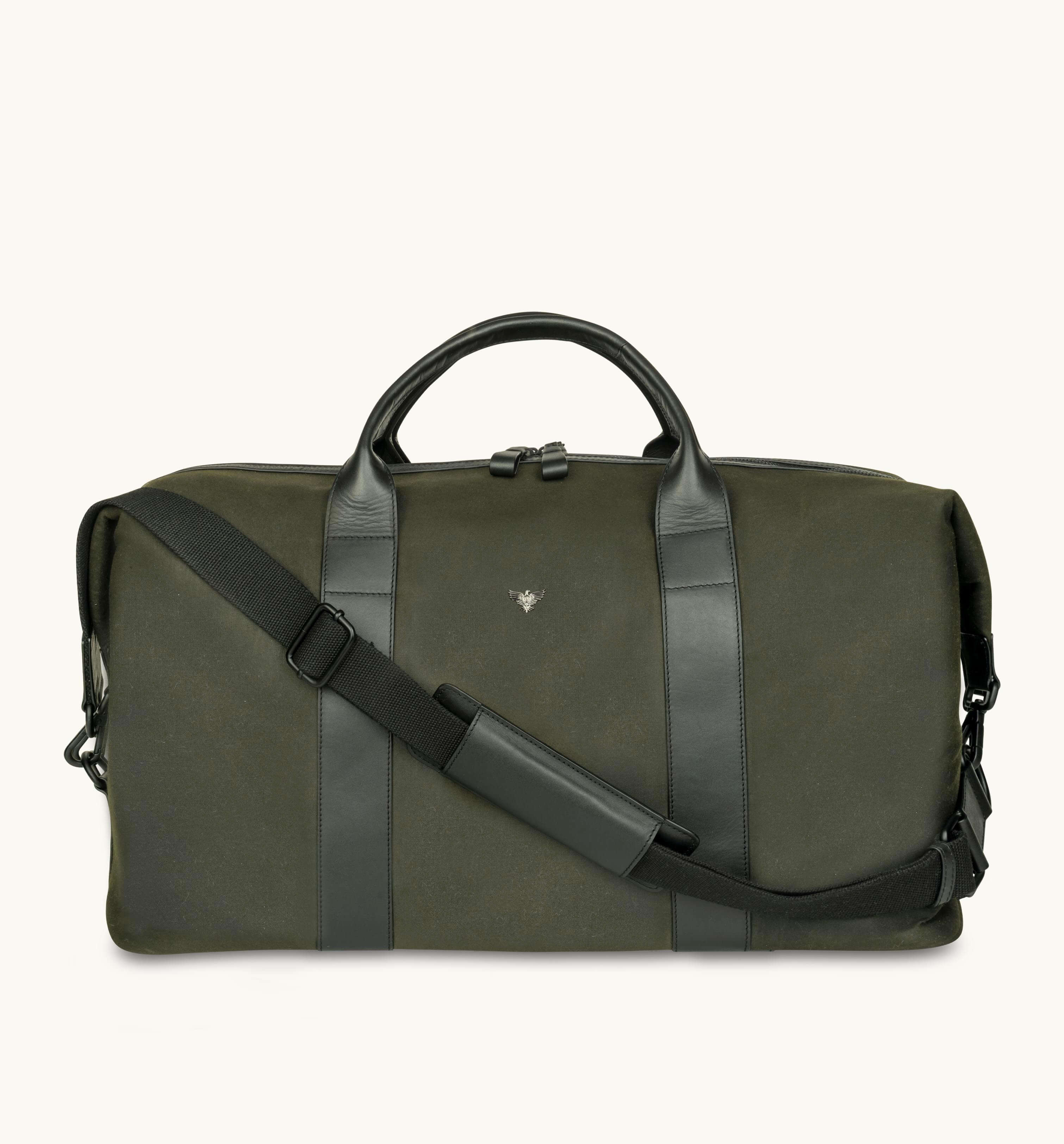 Apatchy London The Cavendish Waxed Canvas & Leather Weekender