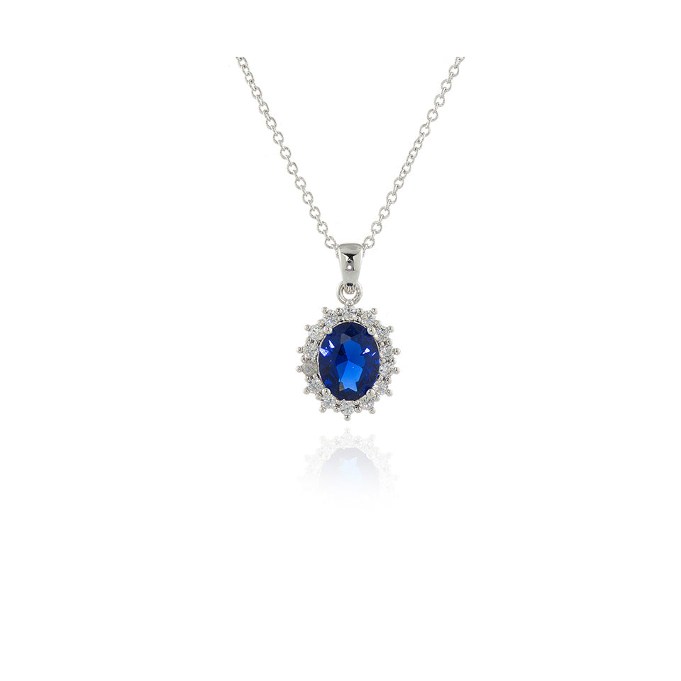Cachet London Dacia Silver Sapphire Pendant