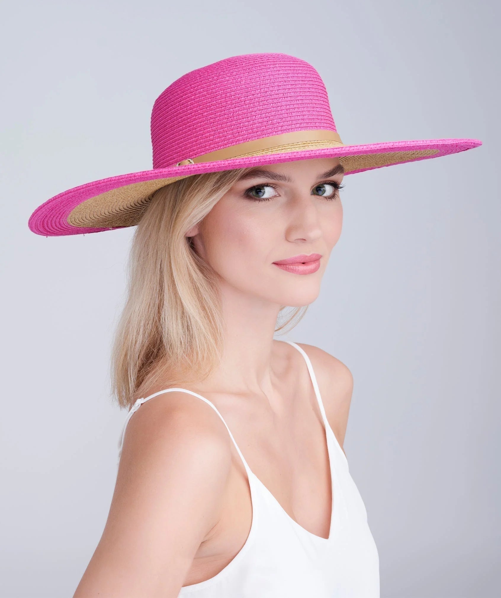 Kacie - Wide Brim Straw Hat