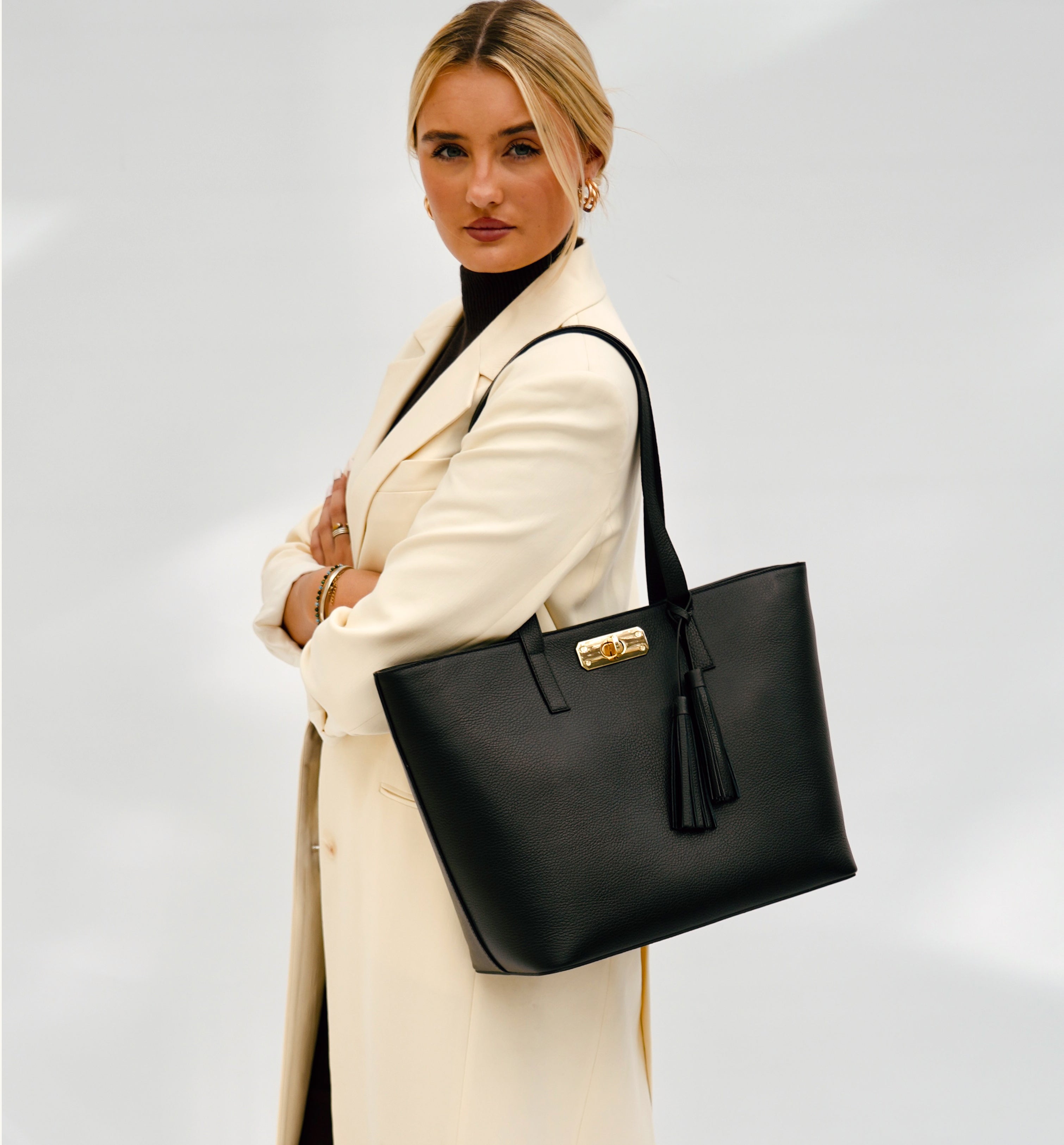 Apatchy London The Kate Black Leather Bag