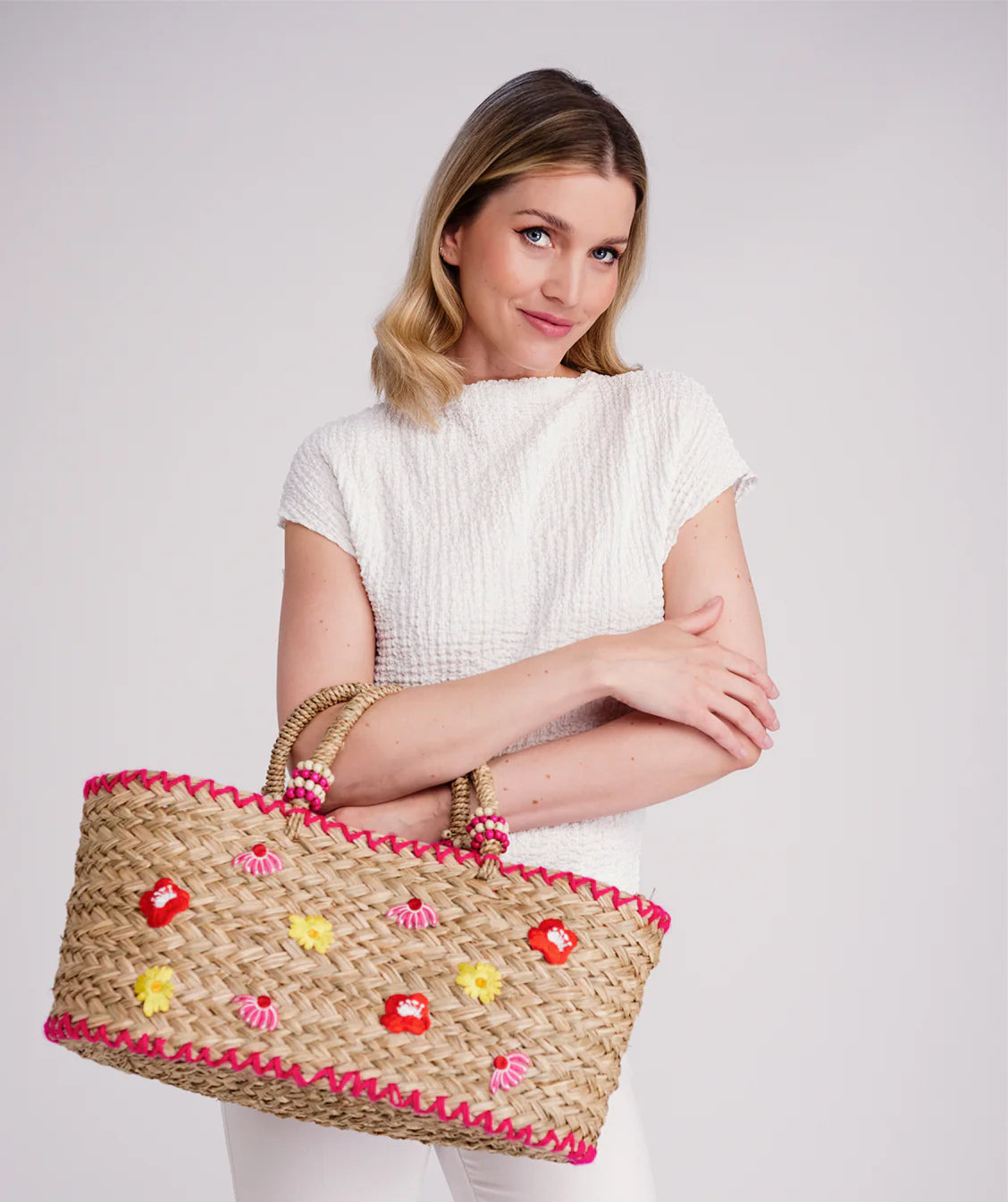 Kaylee - Straw Beach Basket