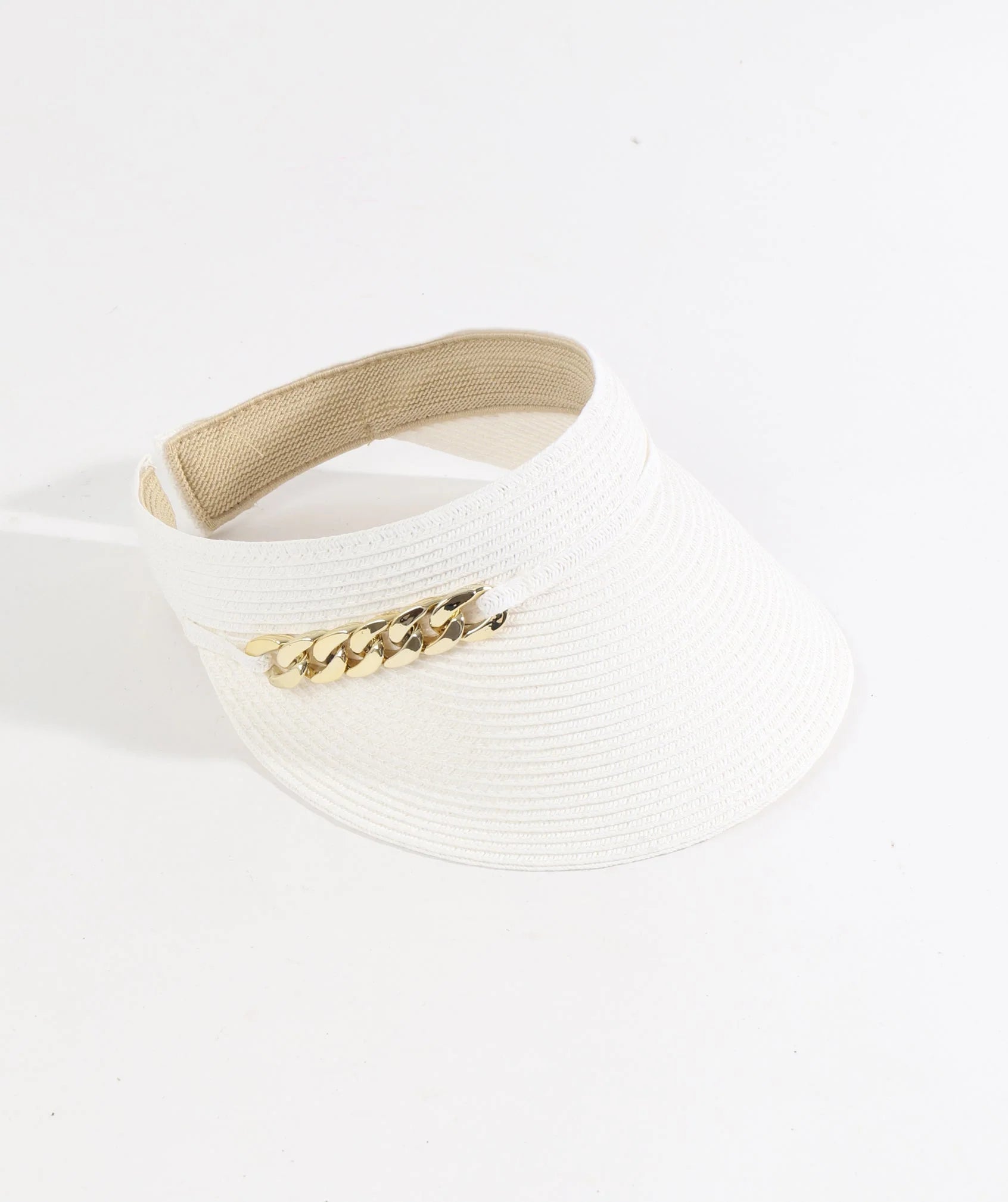 Khari - Embellished Straw Visor