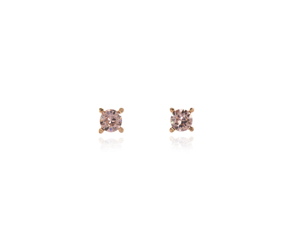 Laine 6mm Vintage Rose Gold Earrings
