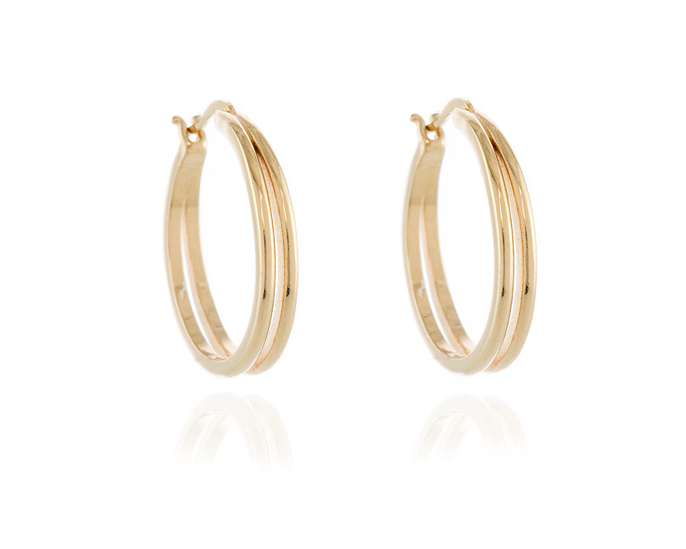 Lana 25mm Gold Hoop Earrings