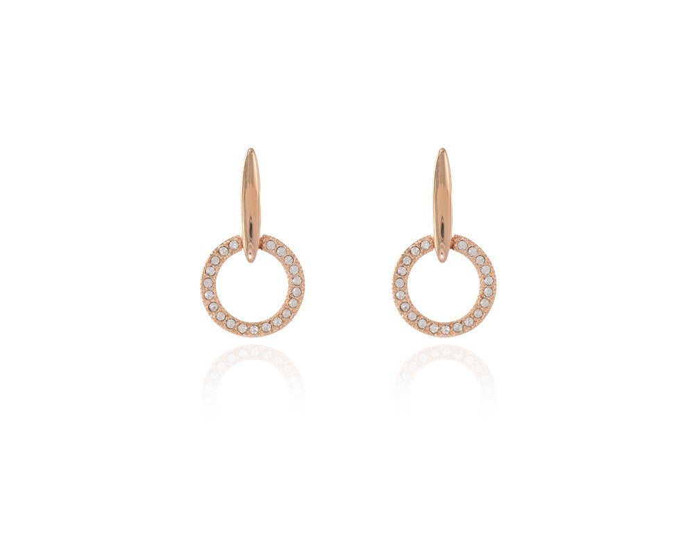 Lara Drop Rose Gold Earrings