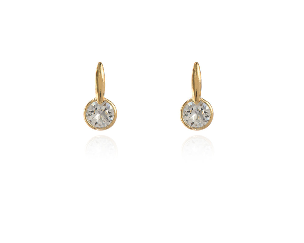 Lara Simple Stud Gold Earrings