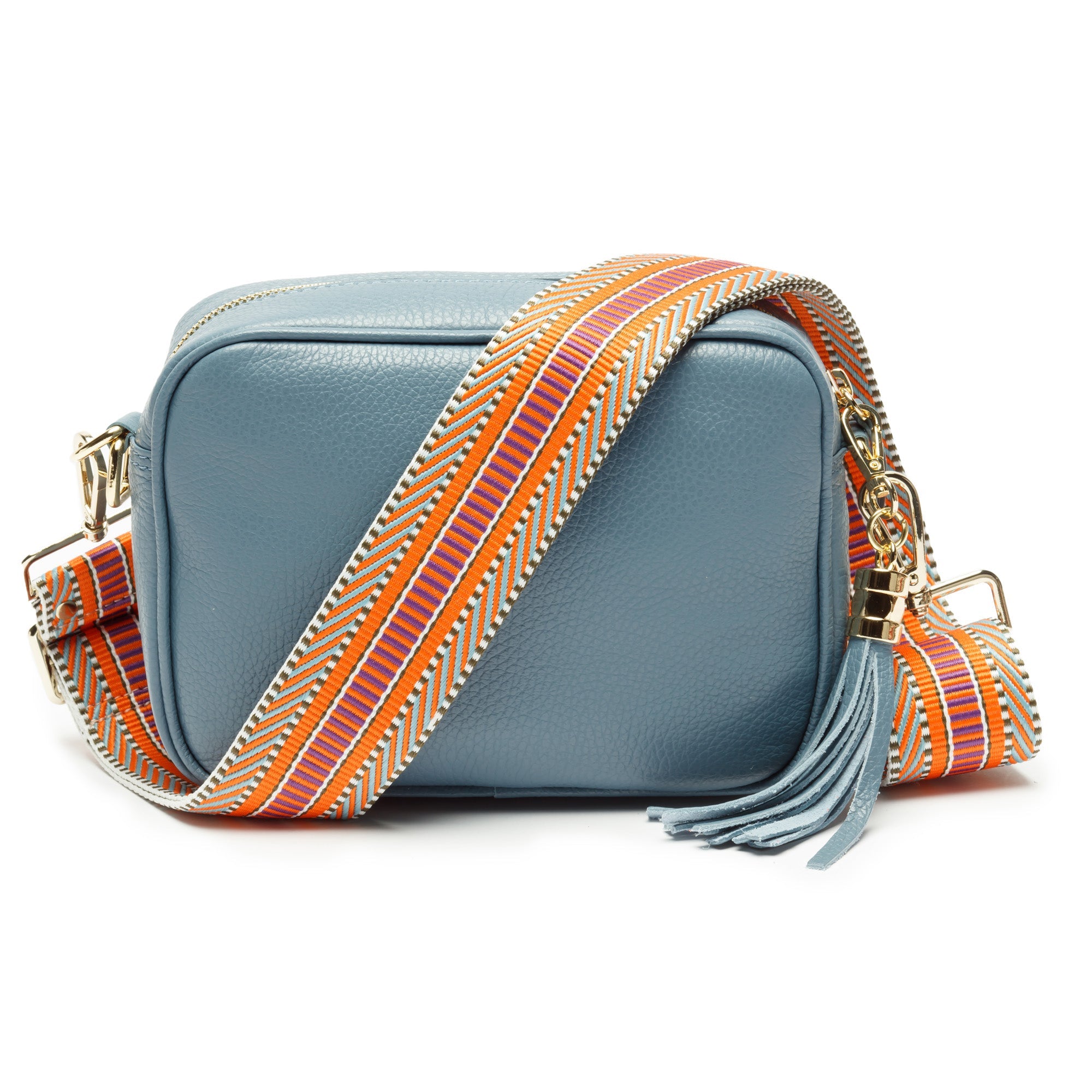 Elie Beaumont Crossbody Tassel Light Blue