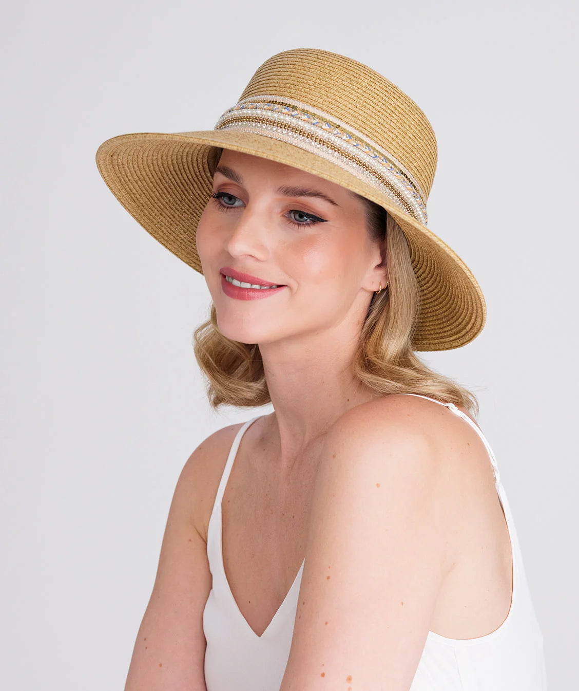 Lopez - Woven Straw Wide Brim Sun Hat
