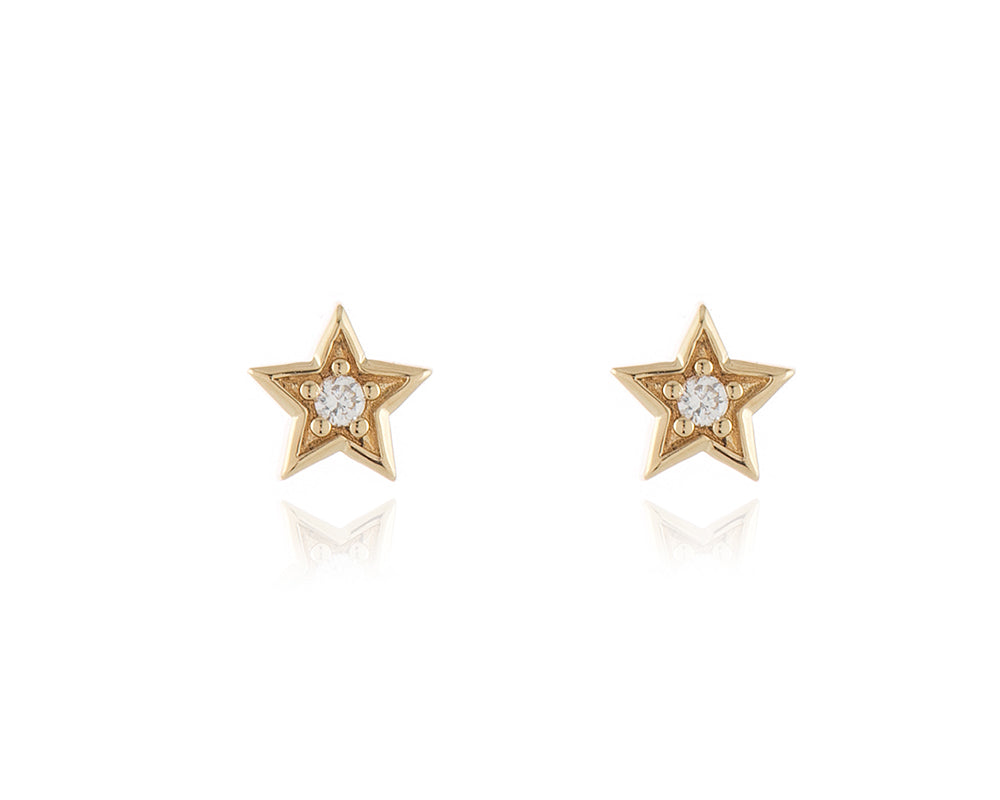 Luna Star Gold Earrings