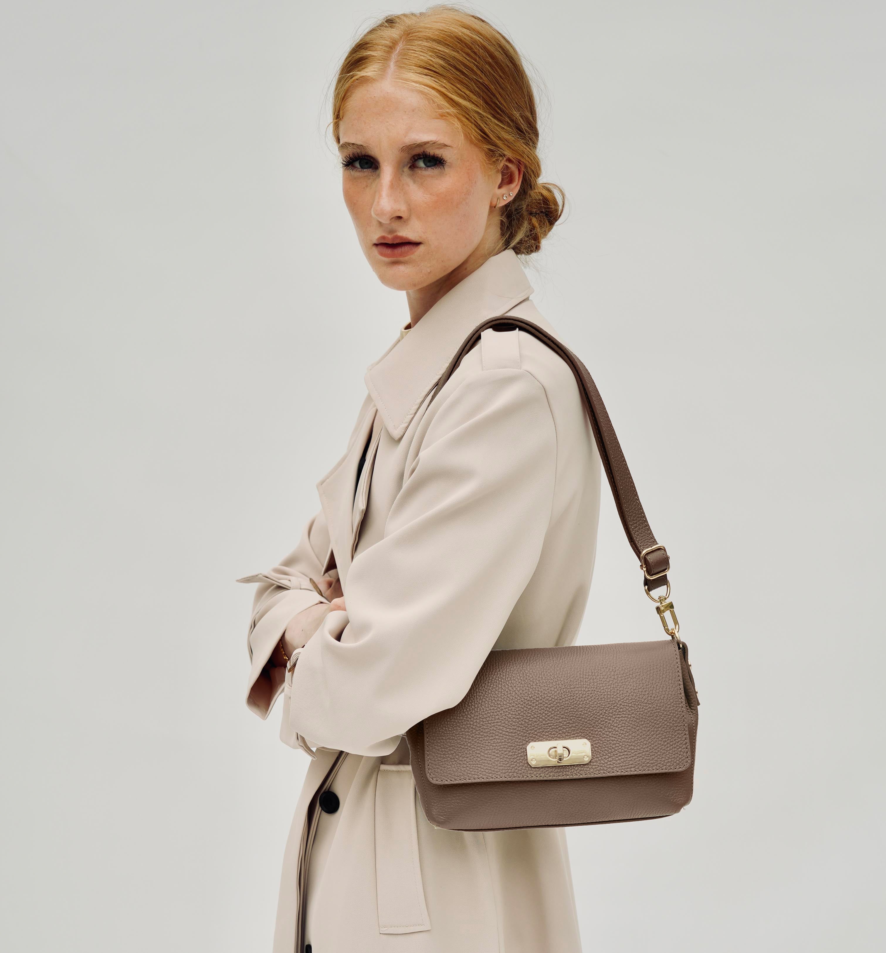 Apatchy London The Maisie Midi Mink Leather Bag