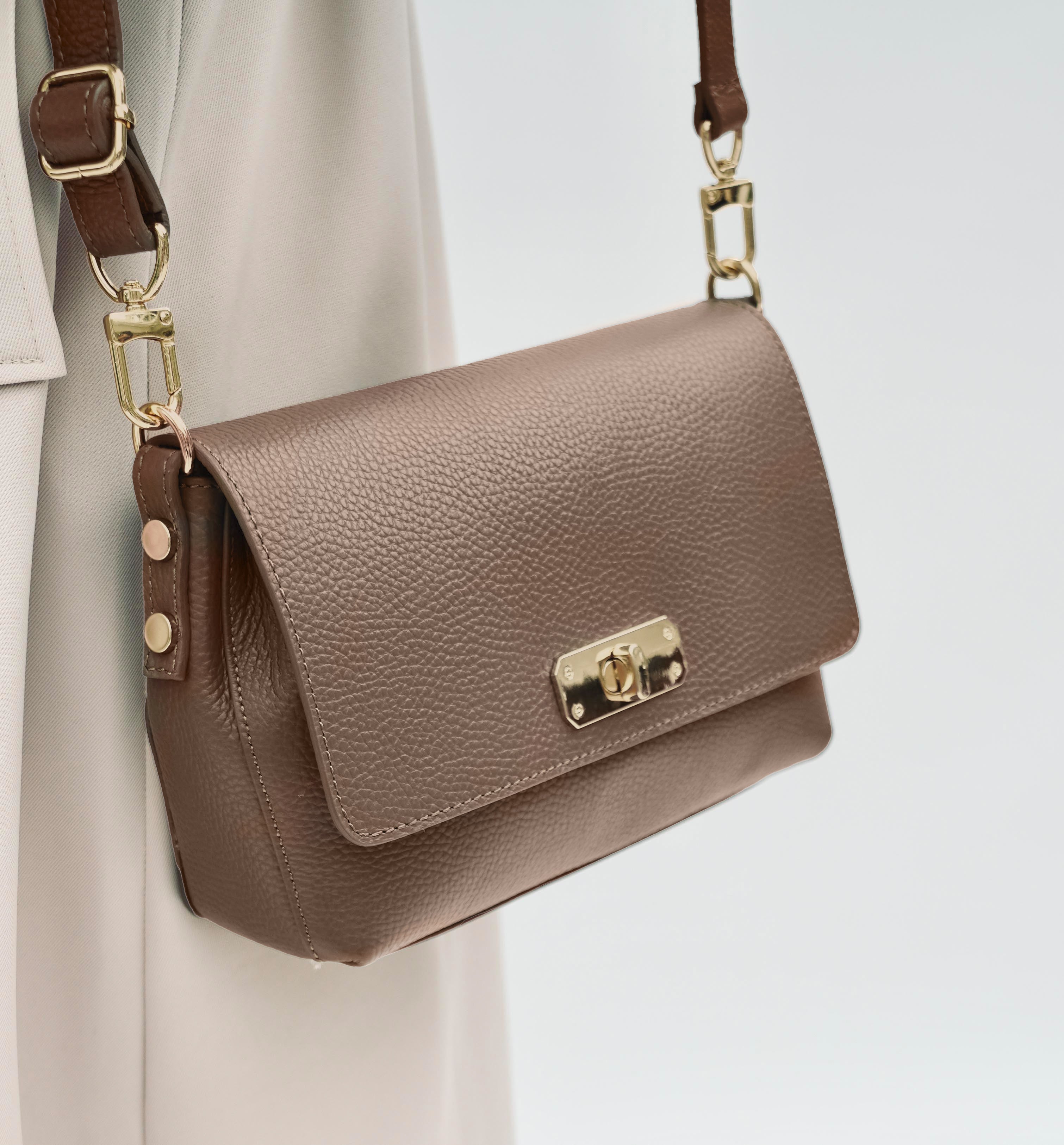 Apatchy London The Maisie Midi Mink Leather Bag
