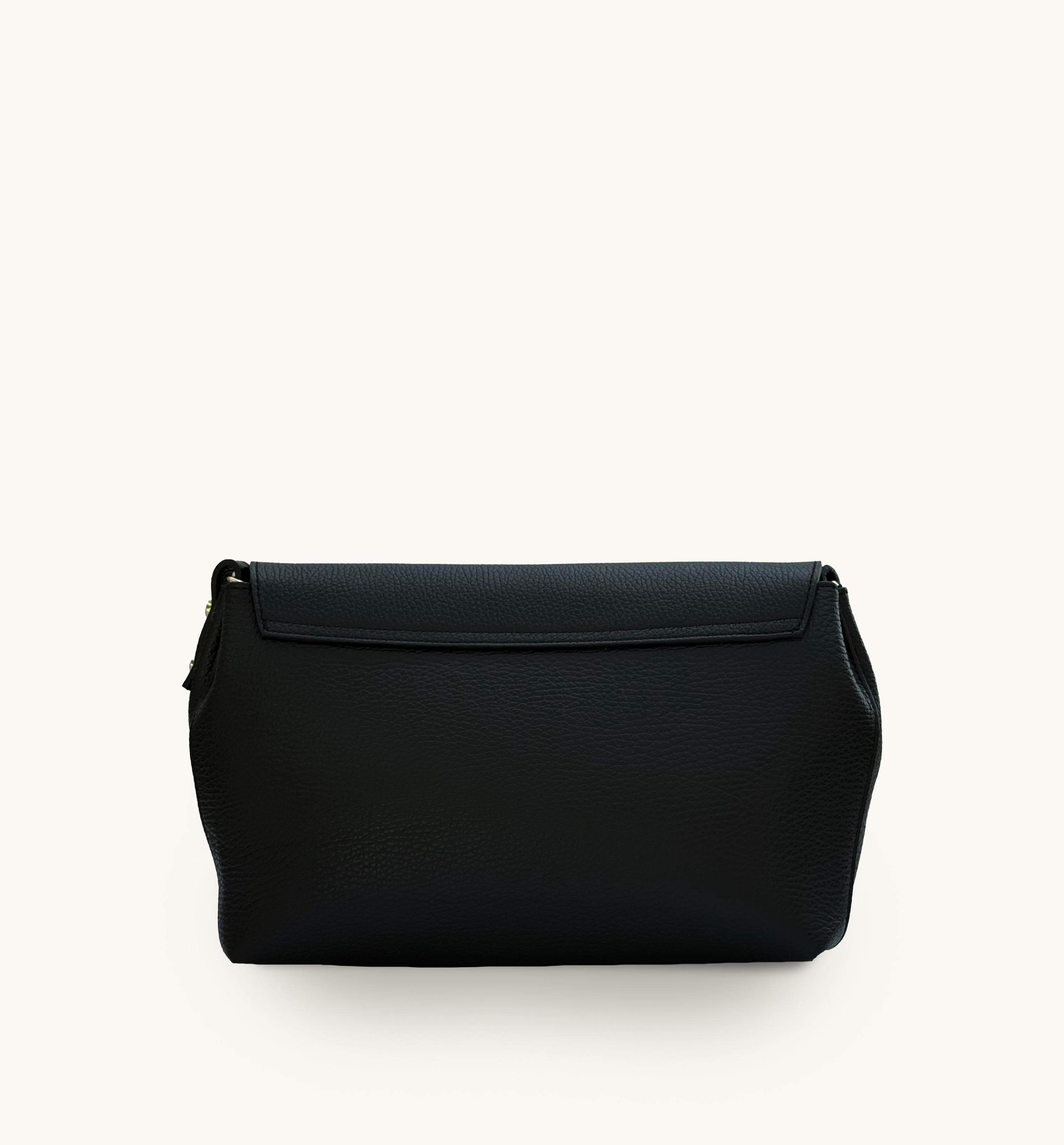 Apatchy London The Maisie Maxi Black Leather Bag