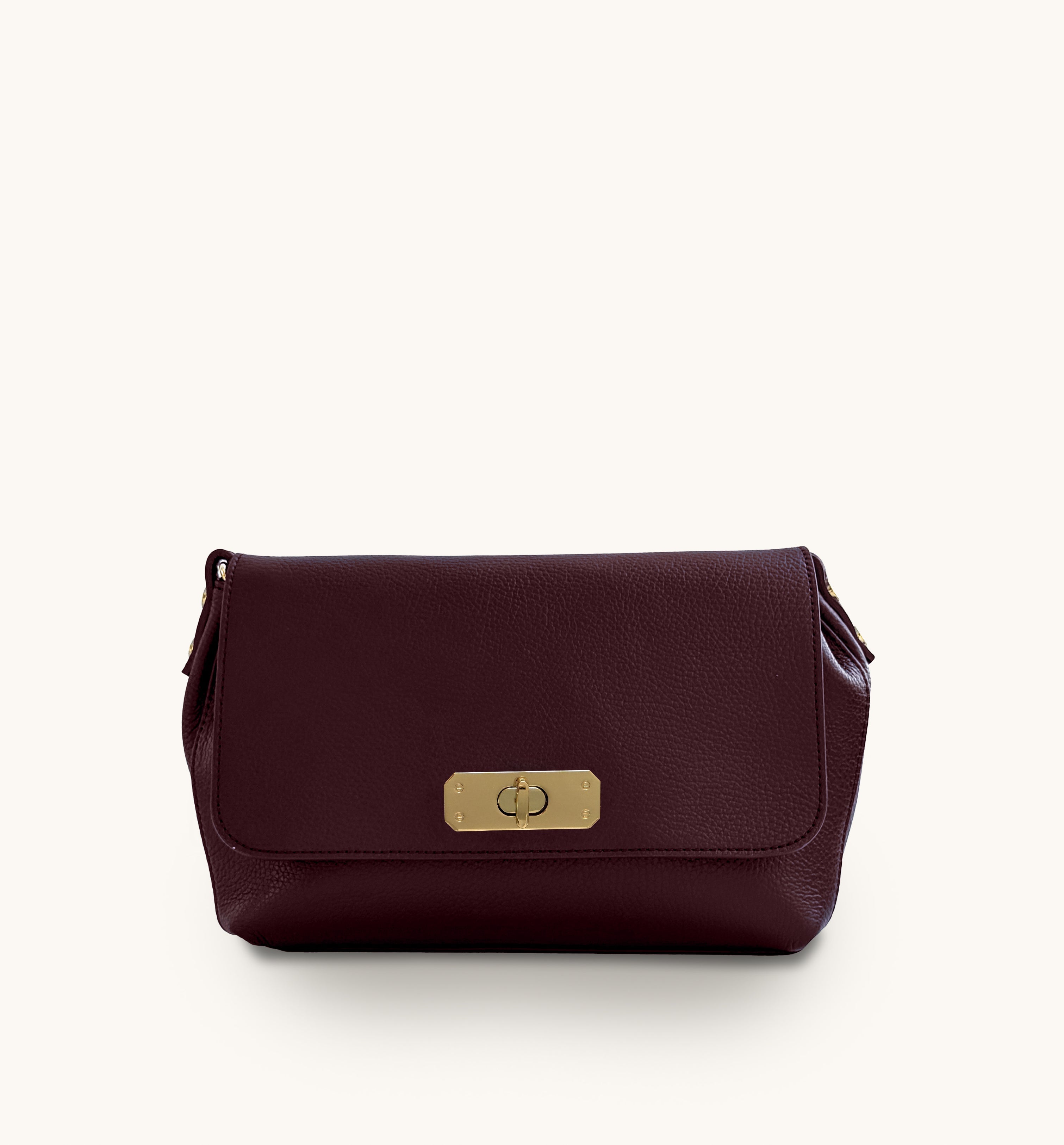 Apatchy London The Maisie Maxi Burgundy Leather Bag