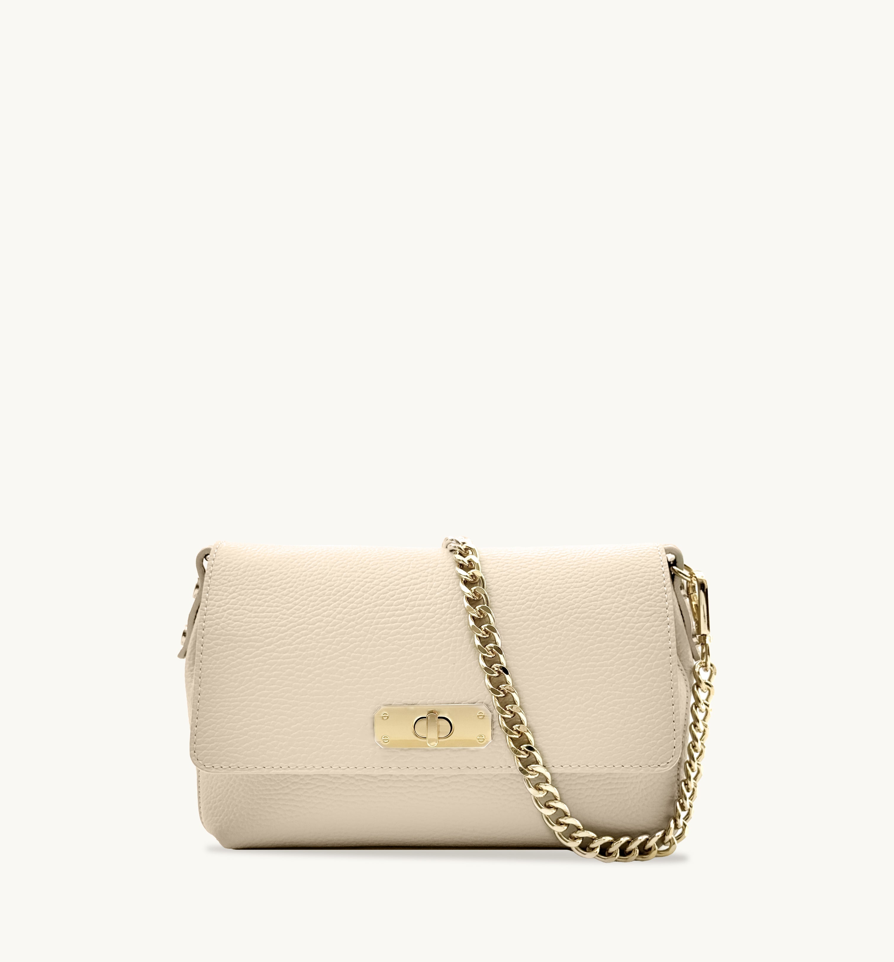 Apatchy London The Maisie Midi Stone Leather Bag