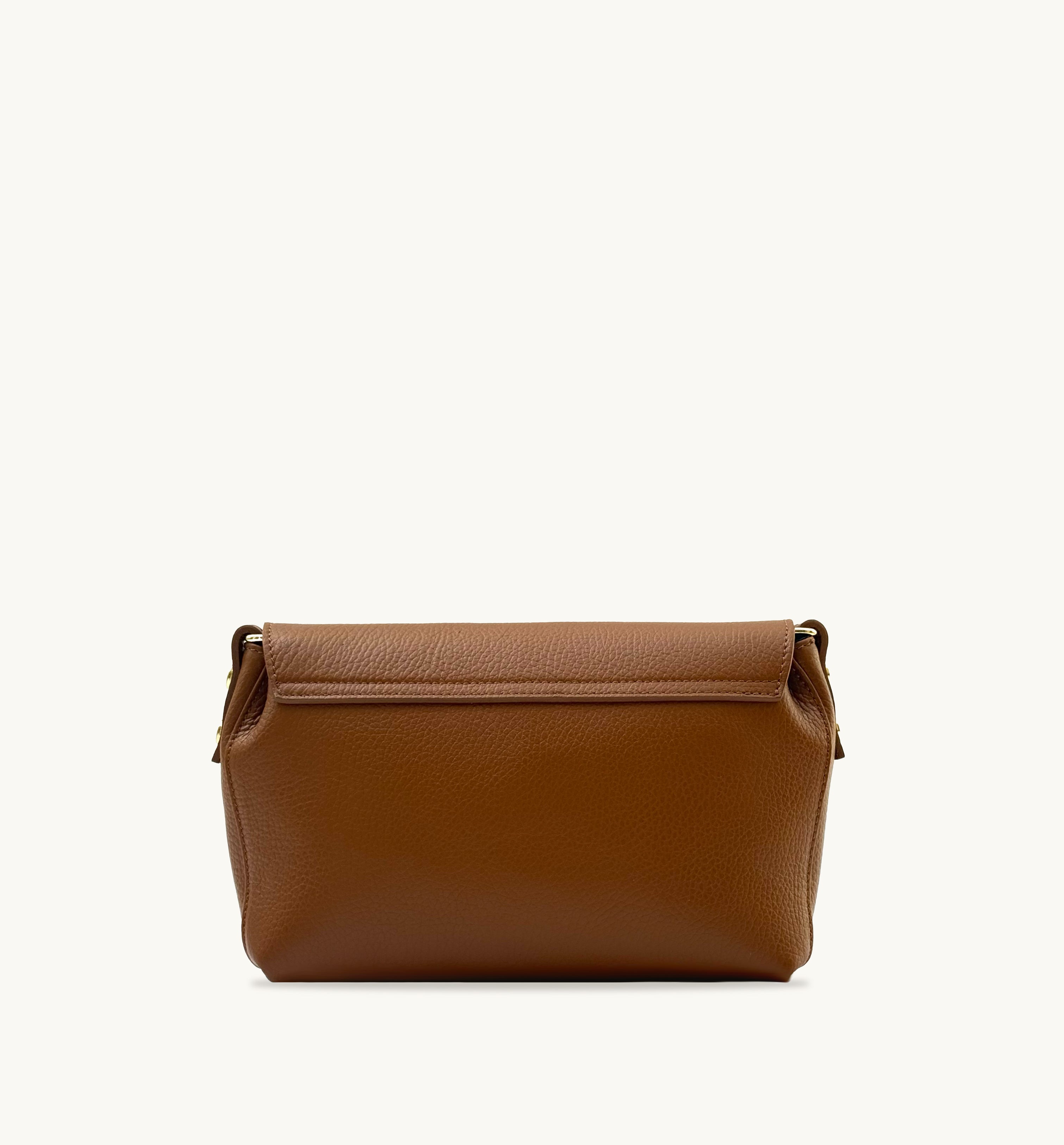 Apatchy London The Maisie Midi Tan Leather Bag