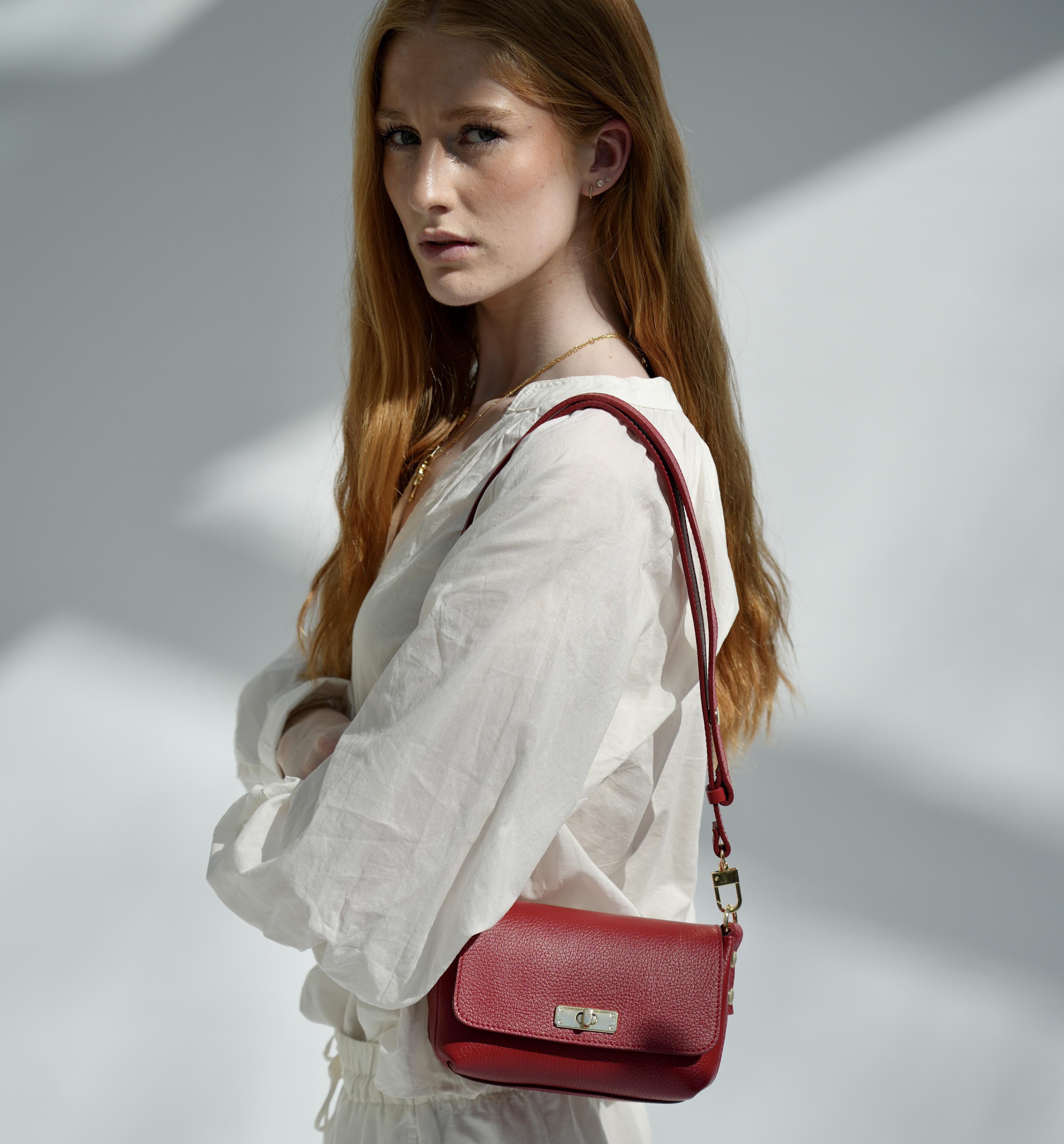 Apatchy London The Maisie Red Leather Bag