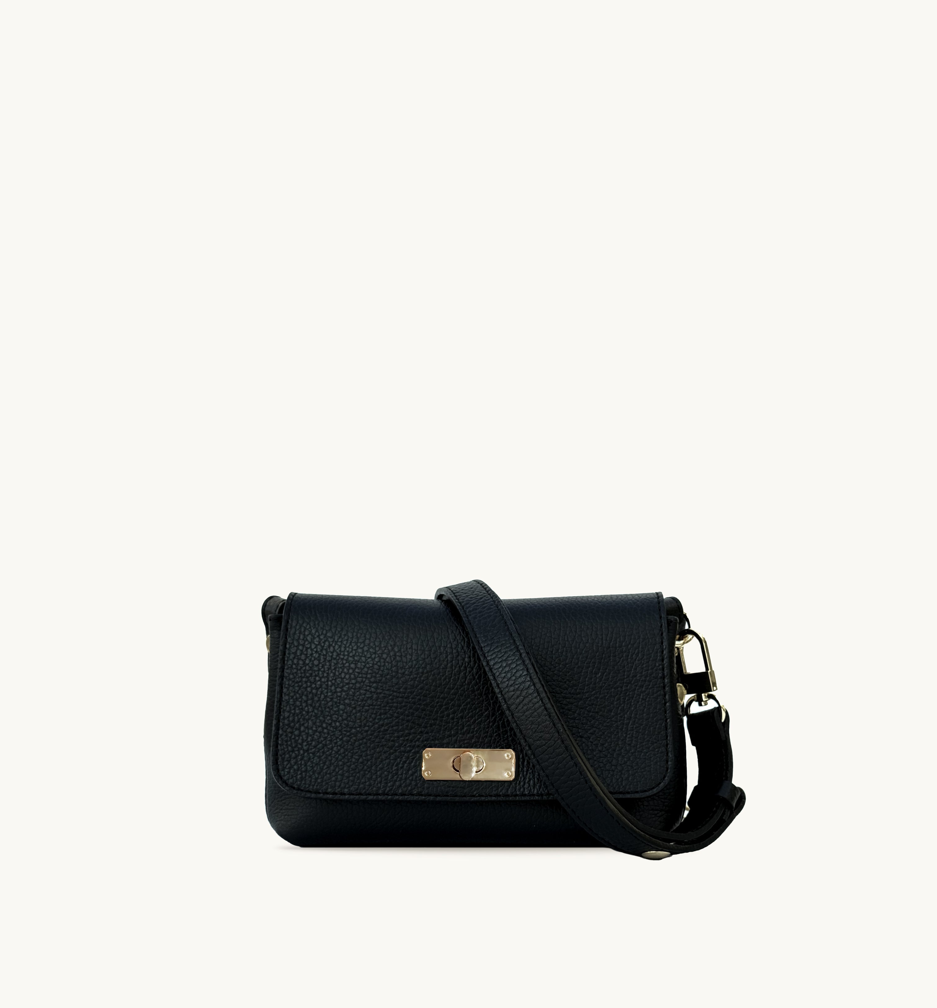 Apatchy London The Maisie Black Leather Bag