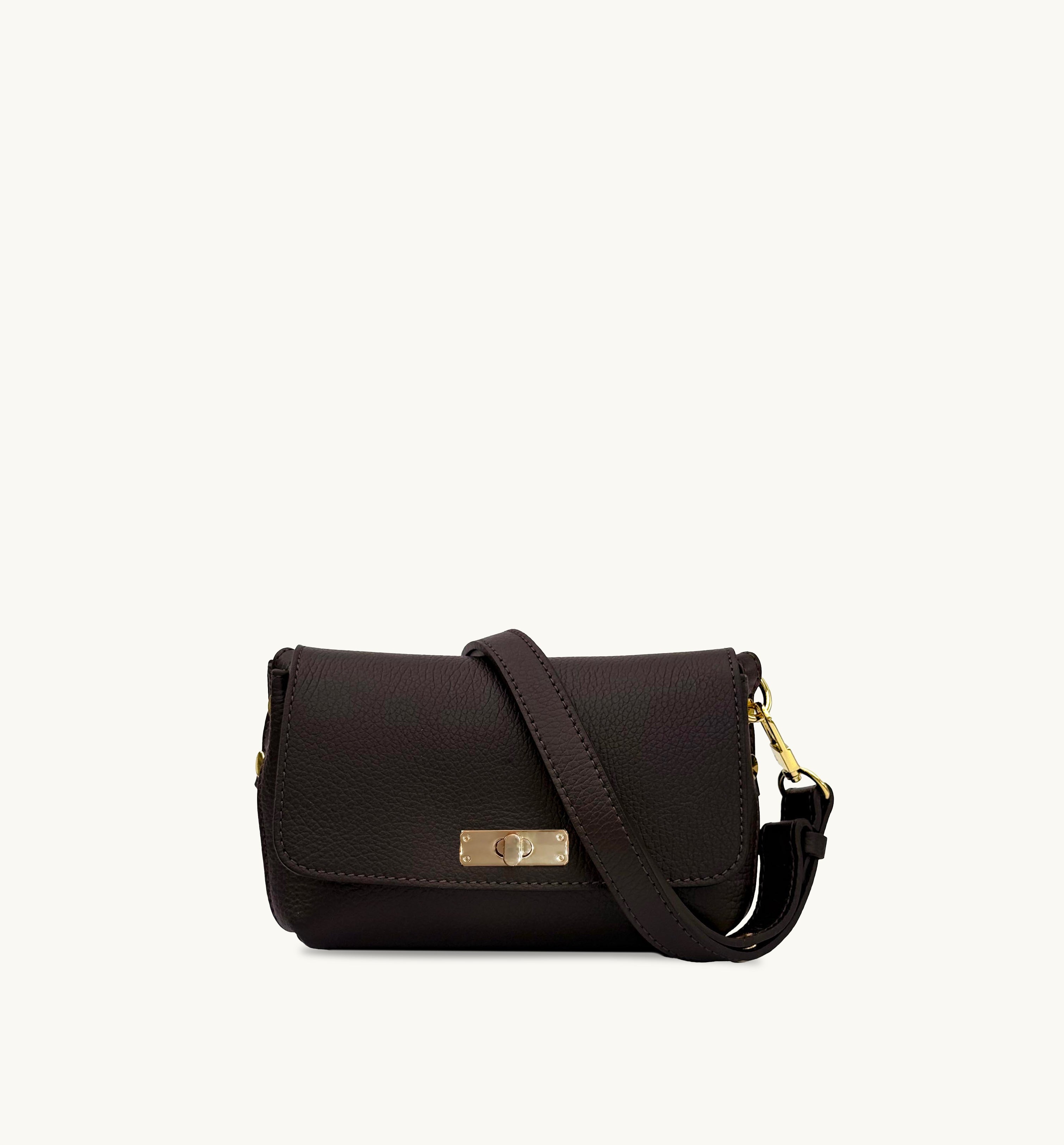 Apatchy London The Maisie Mini Chocolate Leather Bag