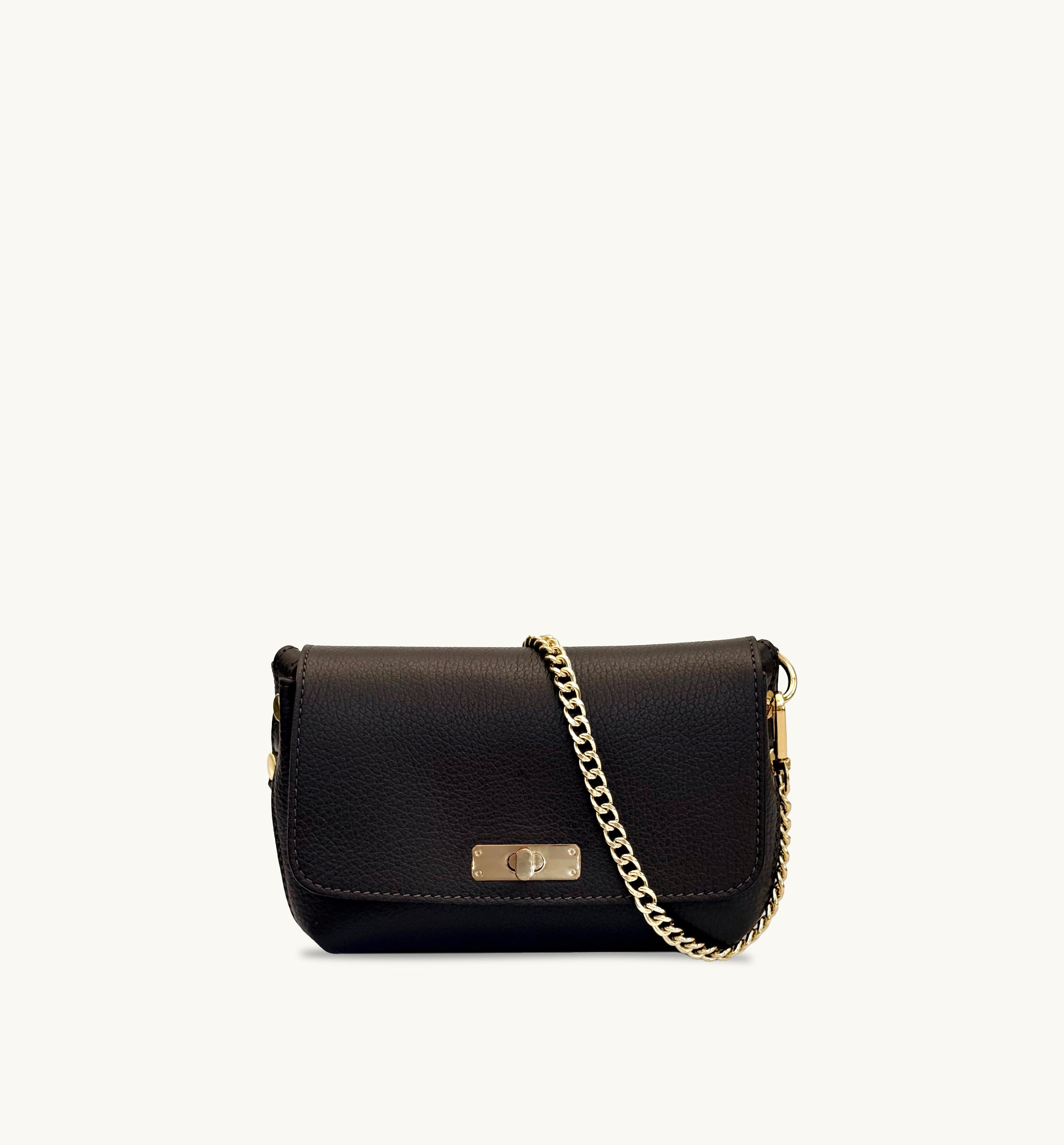 Apatchy London The Maisie Mini Chocolate Leather Bag