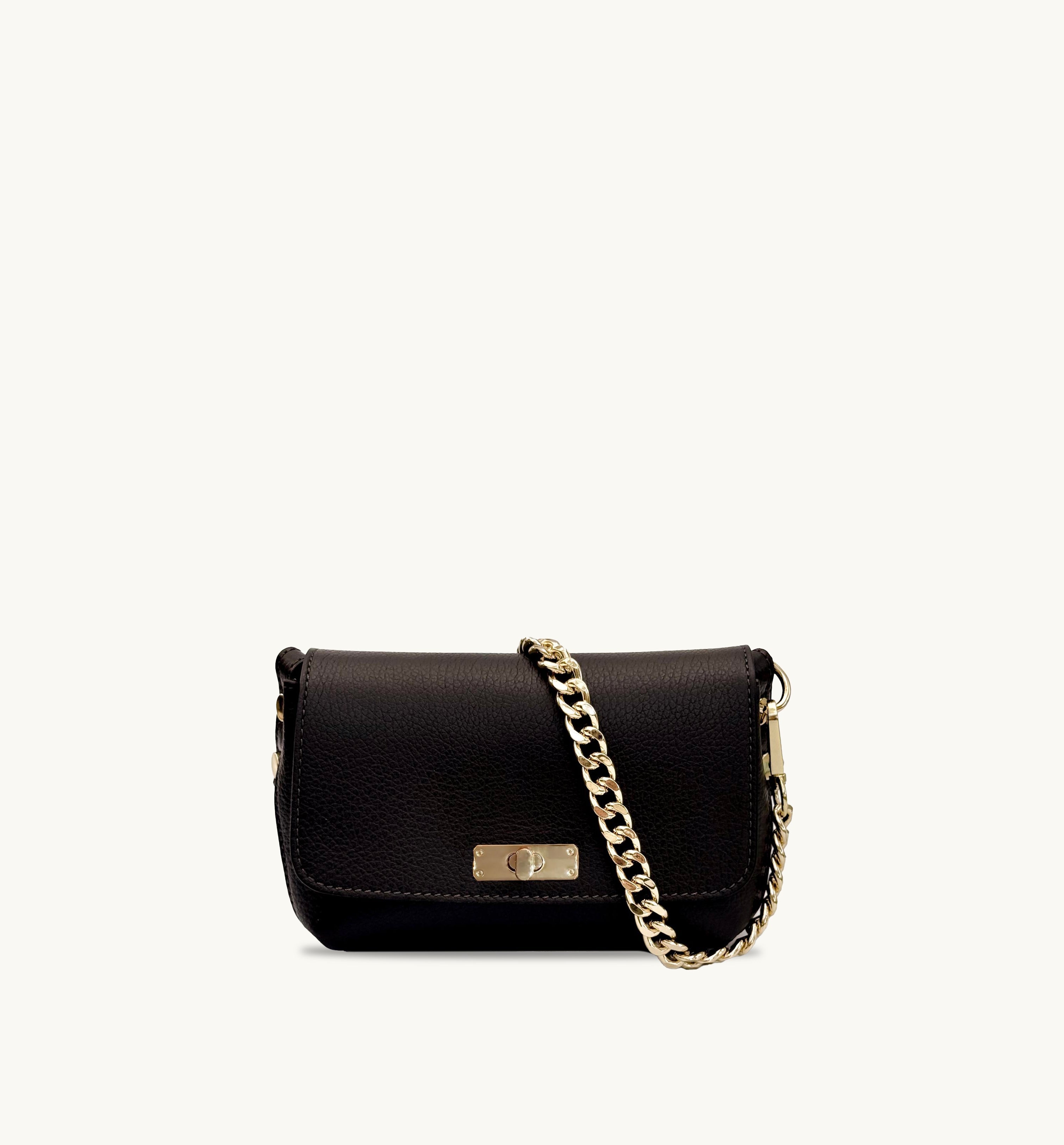 Apatchy London The Maisie Mini Chocolate Leather Bag