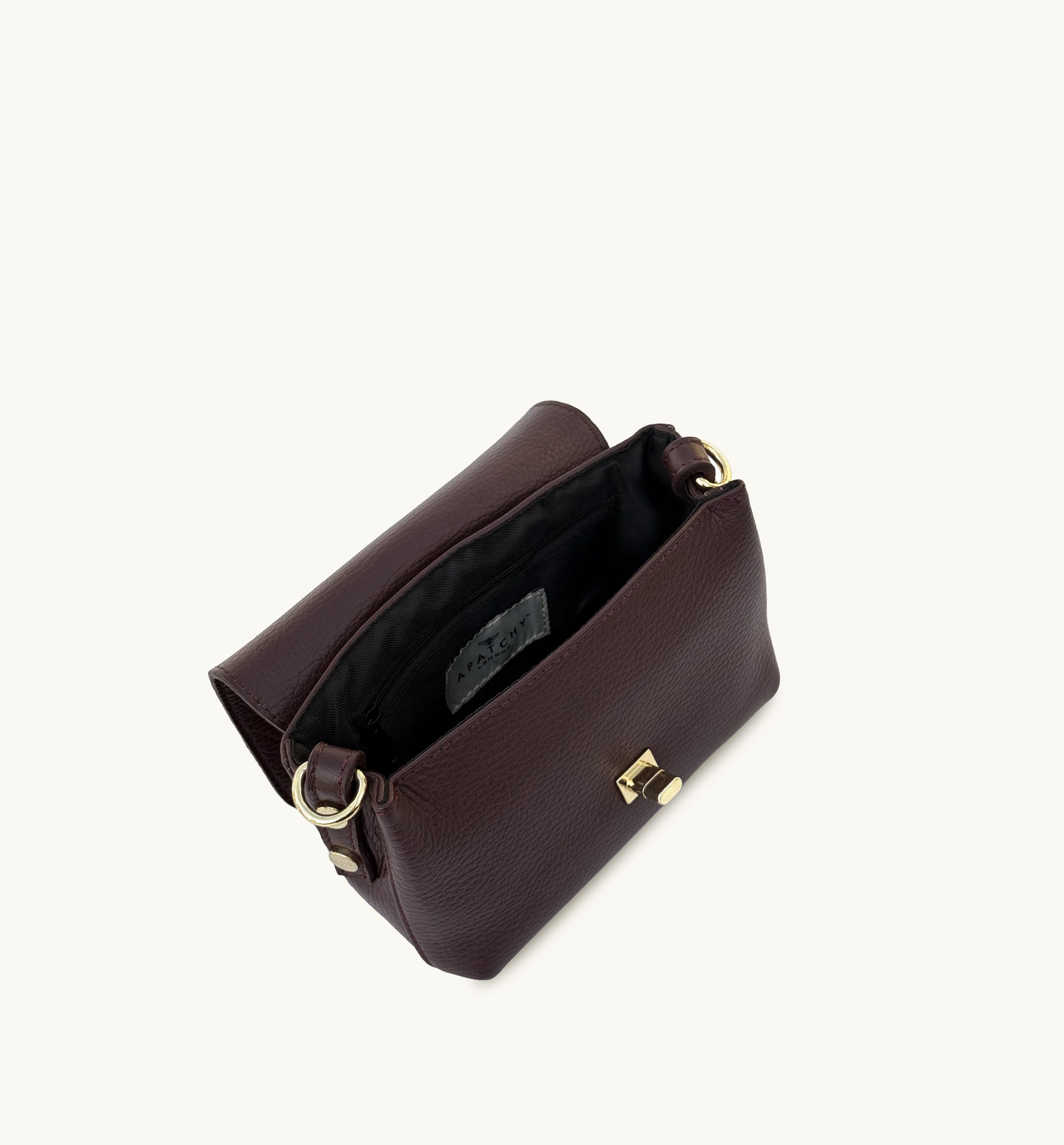 Apatchy London The Maisie Burgundy Leather Bag