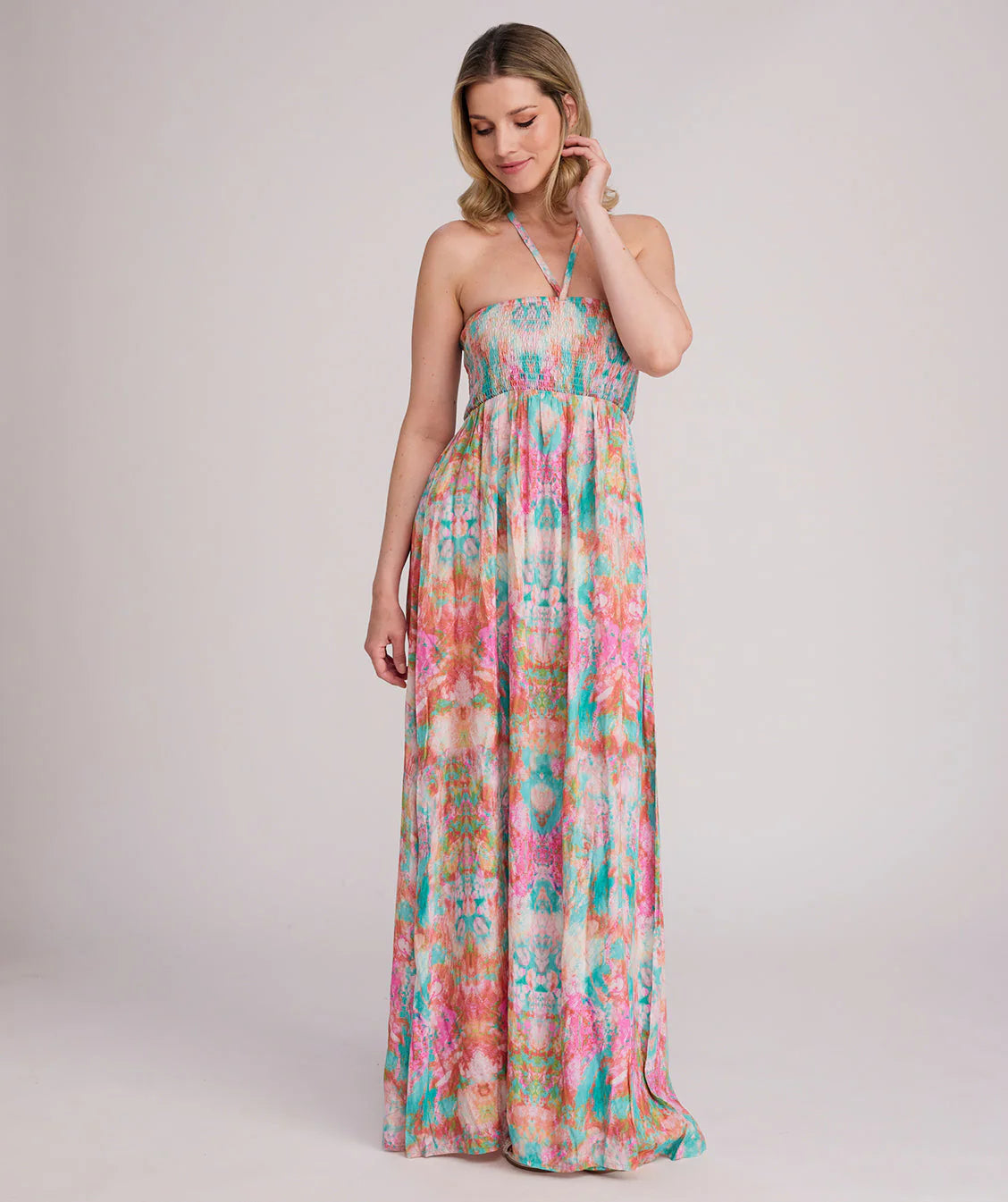 Maldives - Halter Neck Maxi Beach Dress