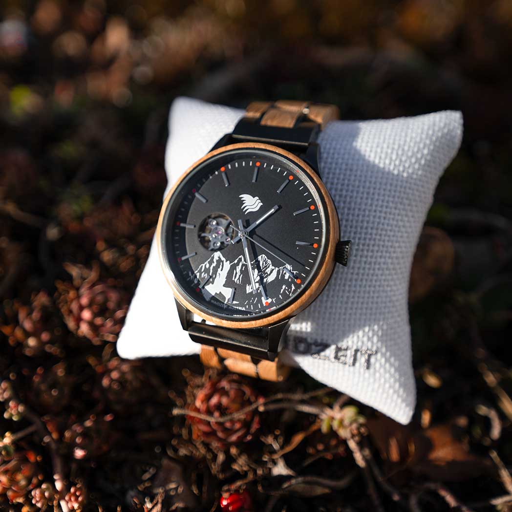 Waidzeit Dachstein Automatic Watch Wine Barrel Gentlemen - Limited Edition
