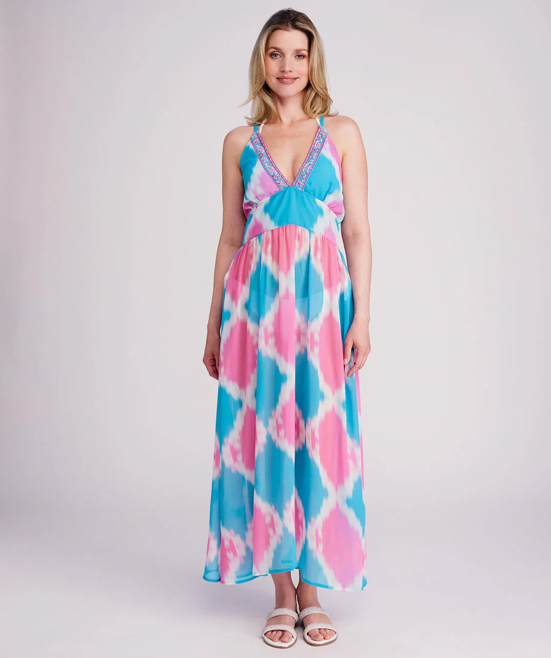 Miami - Halter Neck Maxi Beach Dress