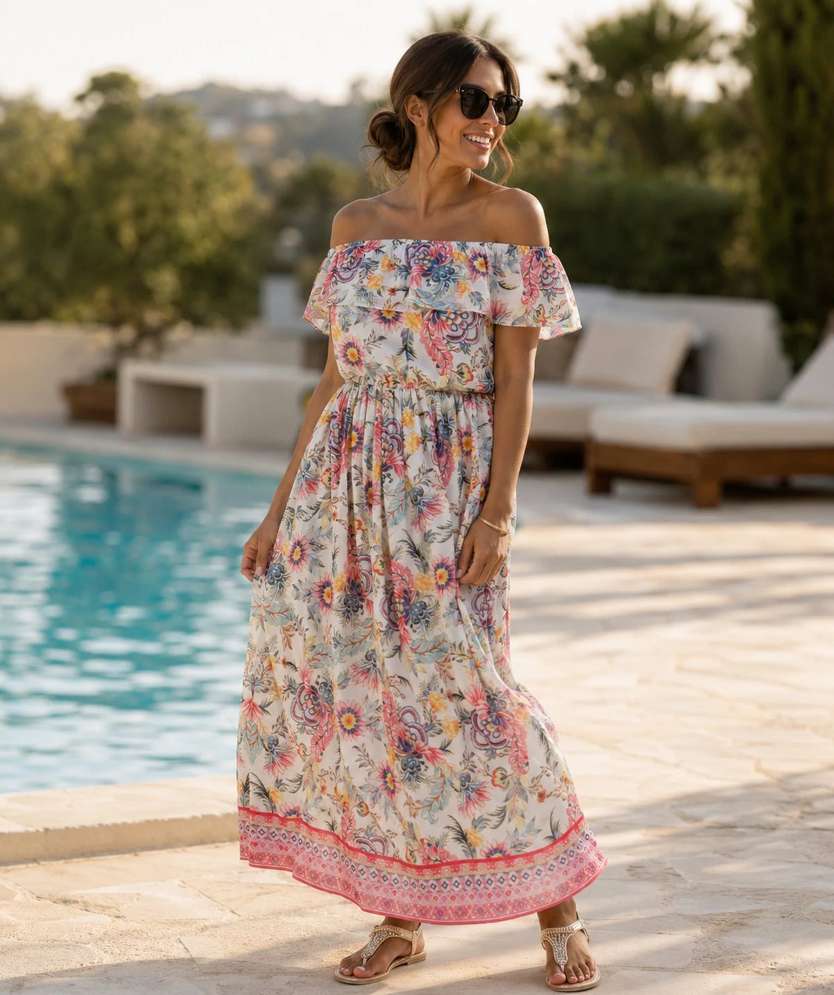 Mijas - Strapless Maxi Beach Dress