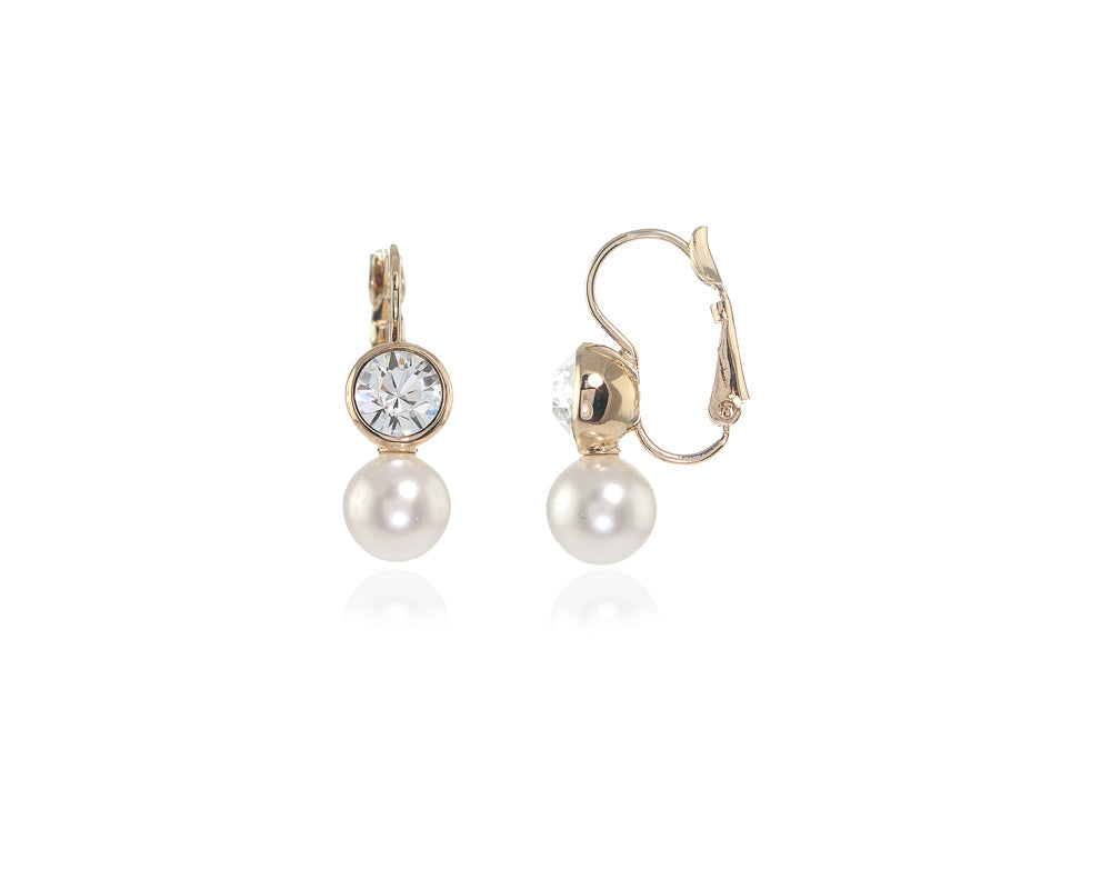 Mimi Gold Lever Back Earrings